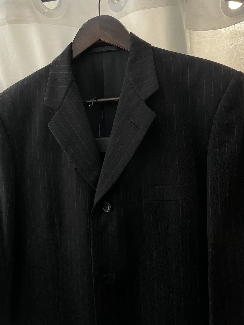 Comme des Garcons Comme des Garçons size s Striped black wool blazer suits Size 36S - 2 Thumbnail