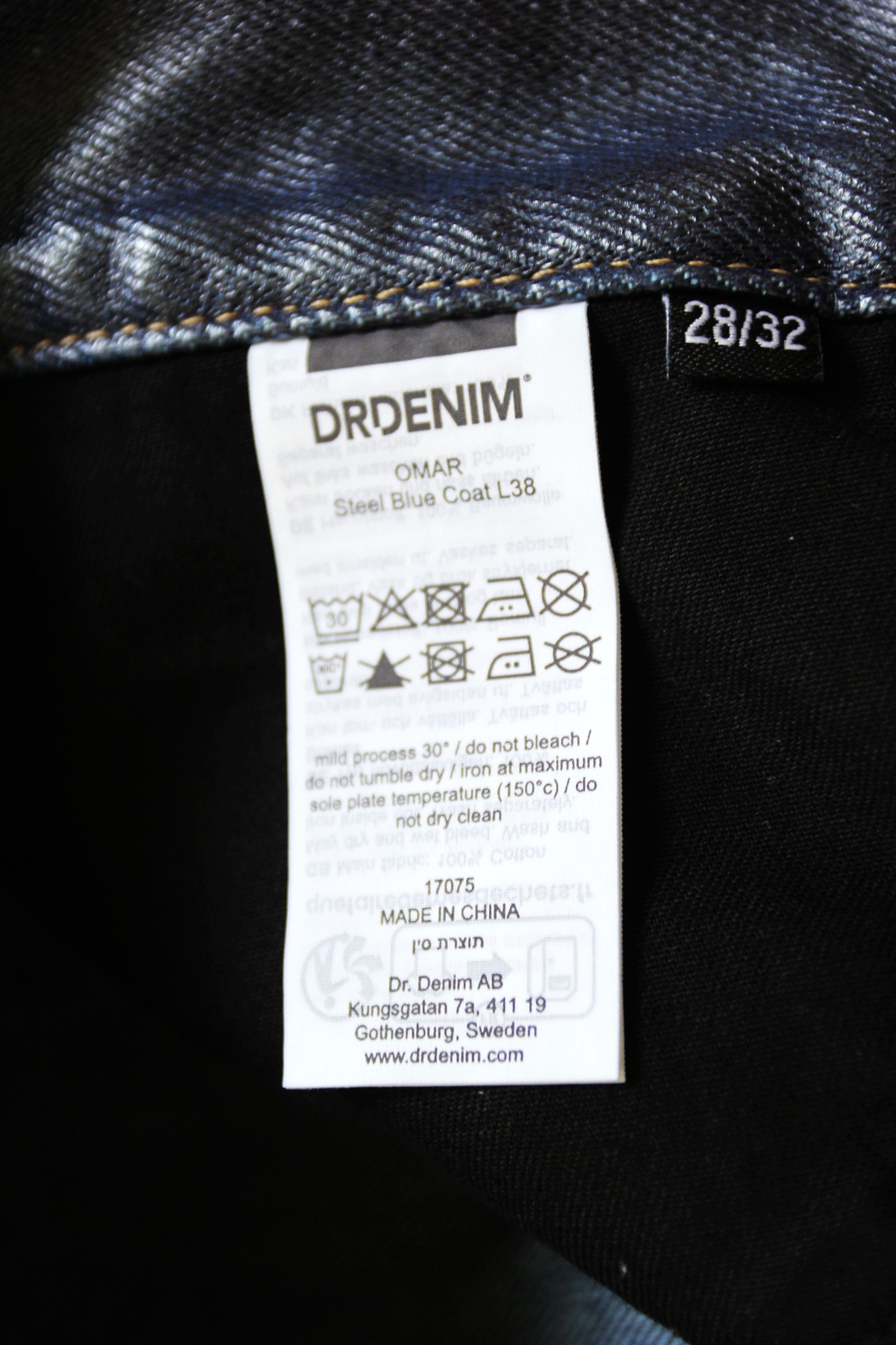Dr. Denim BNWT SS25 DR. DENIM OMAR STEEL BLUE COAT DENIM JEANS 28 Size US 28 / EU 44 - 8 Thumbnail