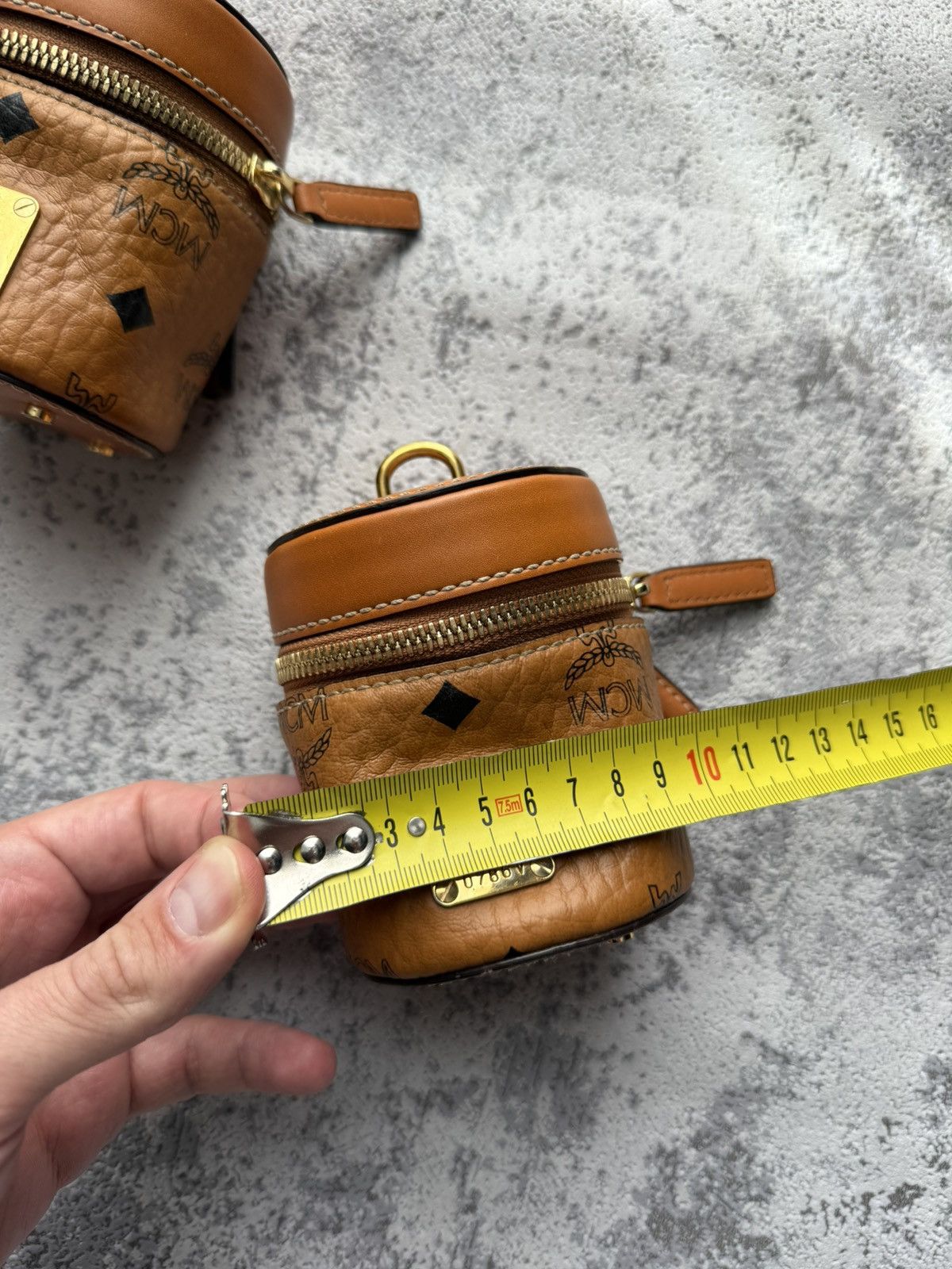 MCM Rare MCM Aren Visetos Vintage Cylinder Bag X2 Size ONE SIZE - 18 Thumbnail