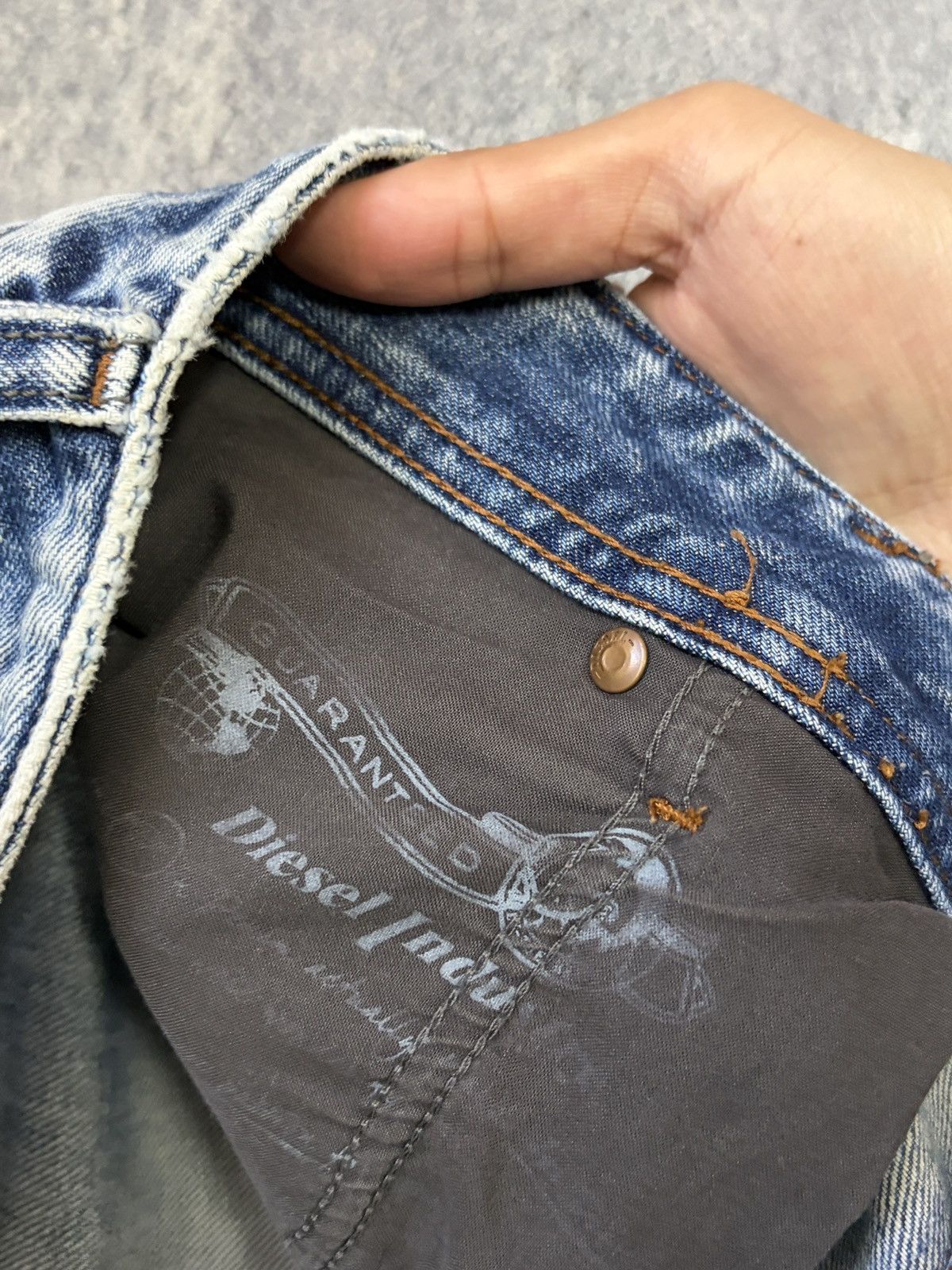 Diesel DIESEL Krooley Slim Carrot Distressed Blue Jeans W36 L34 Size US 36 / EU 52 - 9 Thumbnail