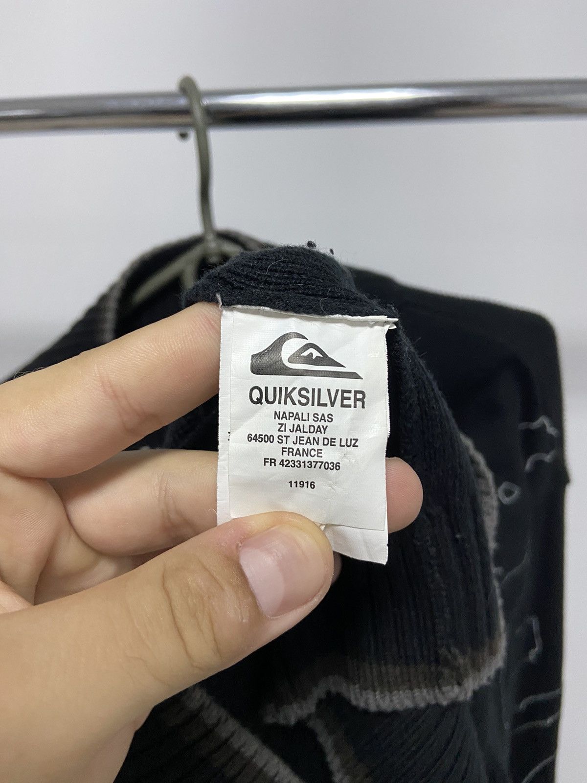 Quiksilver × Vintage Quiksilver Vintage Big Logo Sweater Zip Knitted Y2K Size US XXL / EU 58 / 5 - 8 Thumbnail