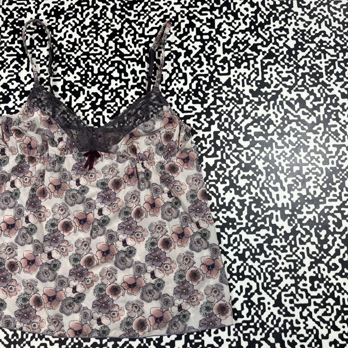 Vintage Vintage Y2K Retro Floral Sexy Style Tank Top Sleeveless 90s Size M / US 6-8 / IT 42-44 - 5 Thumbnail