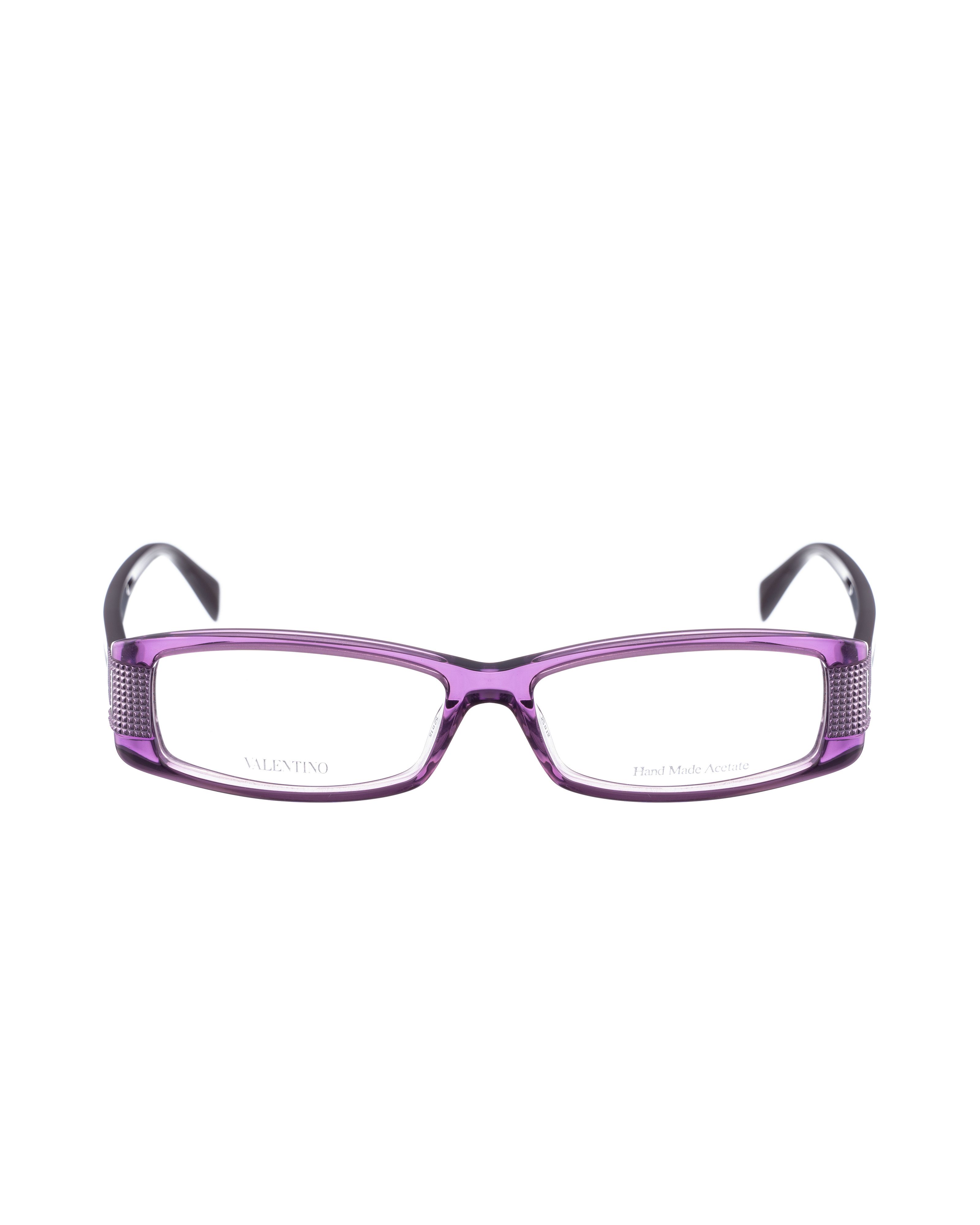 Valentino Valentino 00s Transparent Purple Plastic Glasses Size ONE SIZE - 2 Thumbnail