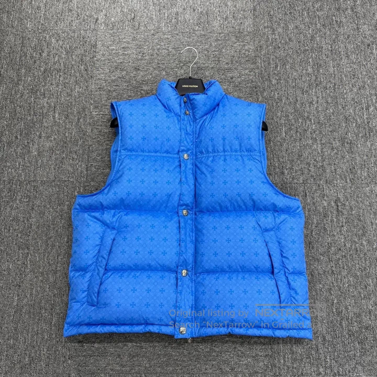 Chrome Hearts chrome hearts blue down vest with cross pattern. Size US L / EU 52-54 / 3 - 1 Thumbnail