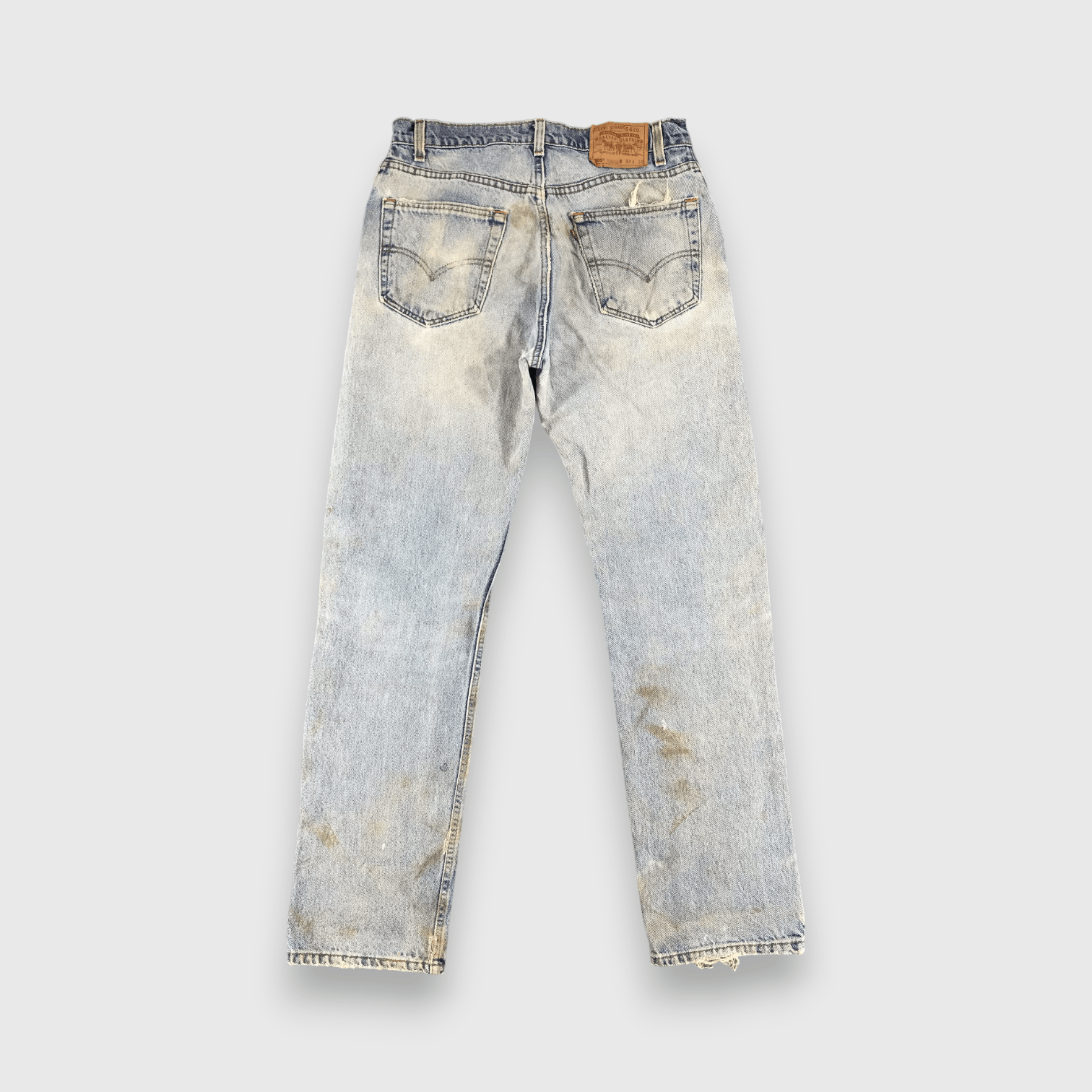 Levi's Rusty Washed Levis 505 Jeans Vintage Distressed Denim-J971 Size US 33 - 2 Thumbnail