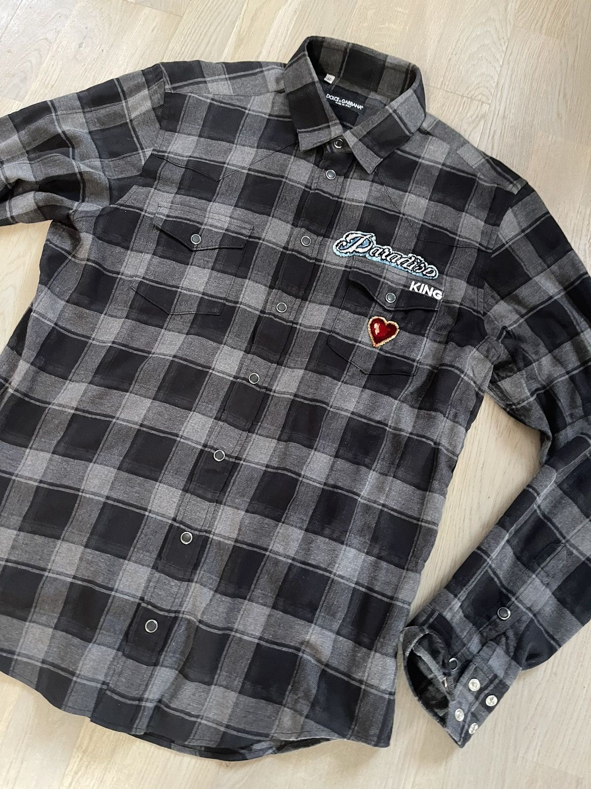 DOLCE AND GABBANA shirt SEE REAL TAPE MEASUREMENTS IN PHOTOS