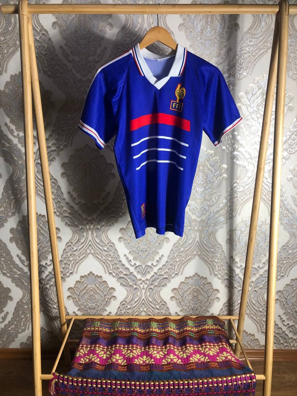 Vintage VERY RARE FRANCE ZIDANE 10 SOCCER JERSEY BLOKECORE RETRO 90s Size US S / EU 44-46 / 1 - 2 Thumbnail