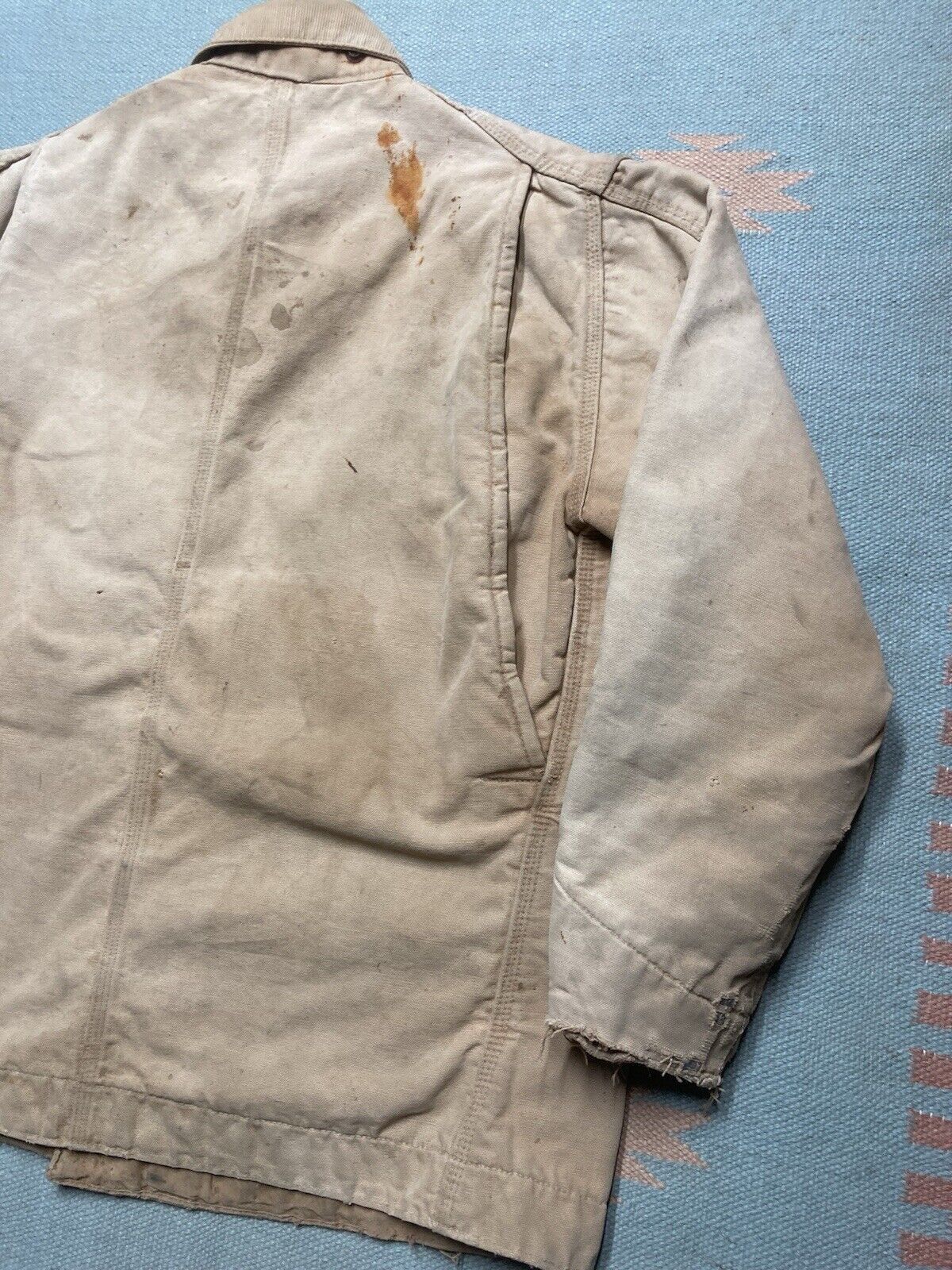 Carhartt × Vintage 80s carhartt chore jacket barn coat blanket lin distressed L Size US L / EU 52-54 / 3 - 10 Thumbnail