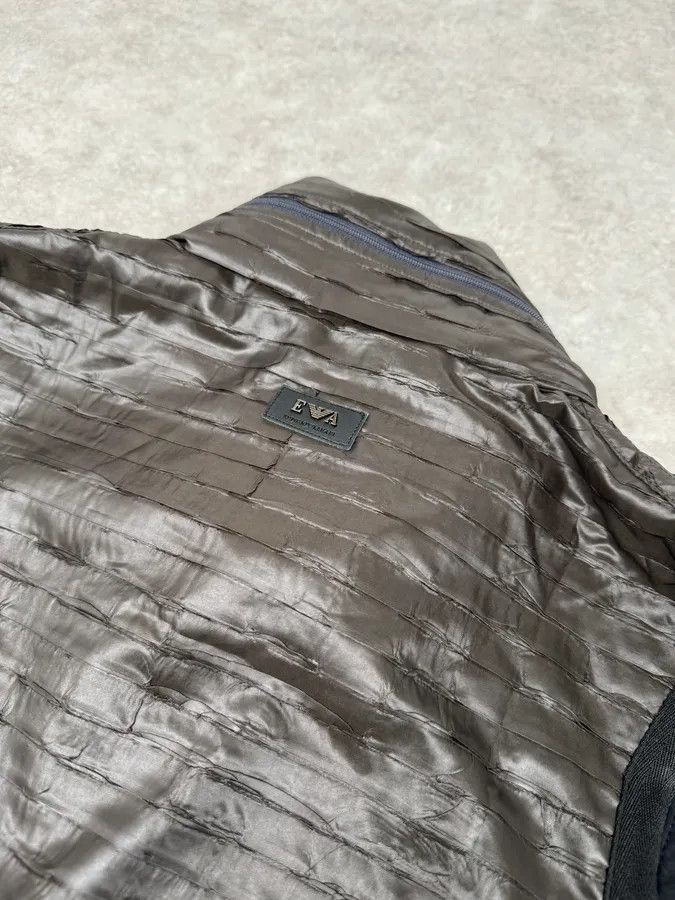 Emporio Armani SS2010 Emporio Armani Brown Satin Crocodile Effect Avant-Garde Vest Size US S / EU 44-46 / 1 - 8 Thumbnail