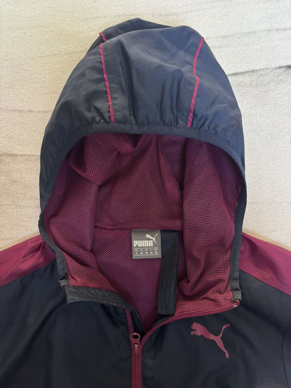 Puma Puma navy and red windbreaker jacket unisex size S Size S / US 4 / IT 40 - 6 Thumbnail
