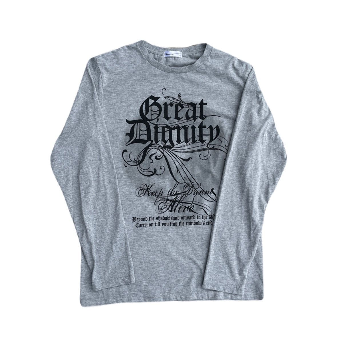 If Six Was Nine 2000s Japanese archive Poem Long Sleeve Tee Vkei Gyaruo Size US S / EU 44-46 / 1 - 2 Thumbnail
