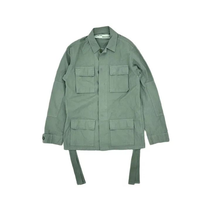 Off-White Off-White Embroidered Long Sleeve Green Jacket 0079 Size US S / EU 44-46 / 1 - 1 Thumbnail