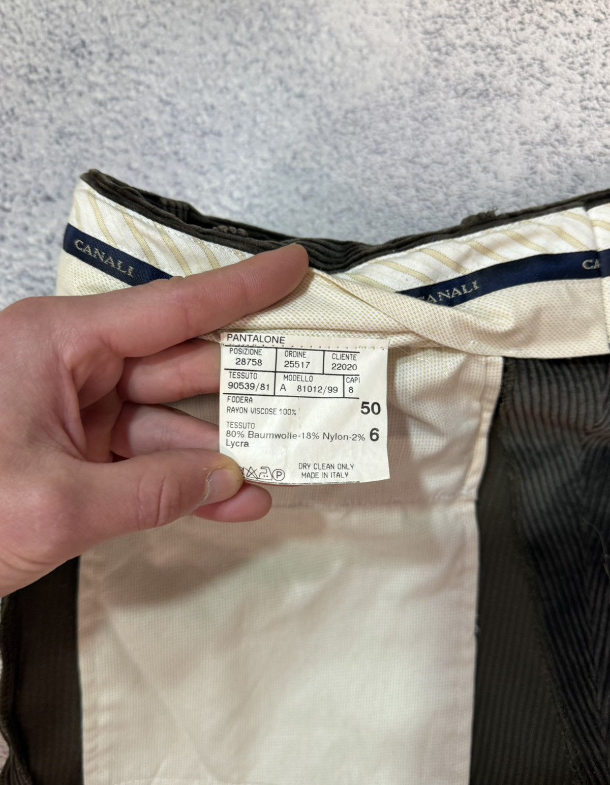 Canali Canali Men Corduroy Chino Pants Made In Italy Size 50 Luxury Size US 34 / EU 50 - 11 Thumbnail