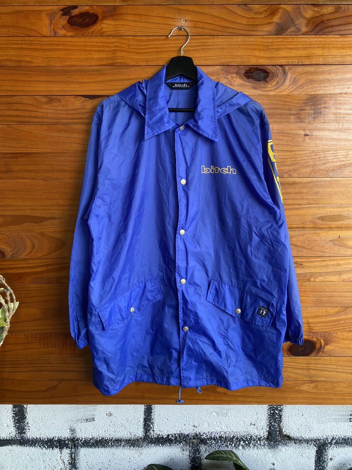 Vintage Bitch Skateboards Blue Coach Jacket Nylon Streetwear Vintage Size US M / EU 48-50 / 2 - 7 Thumbnail