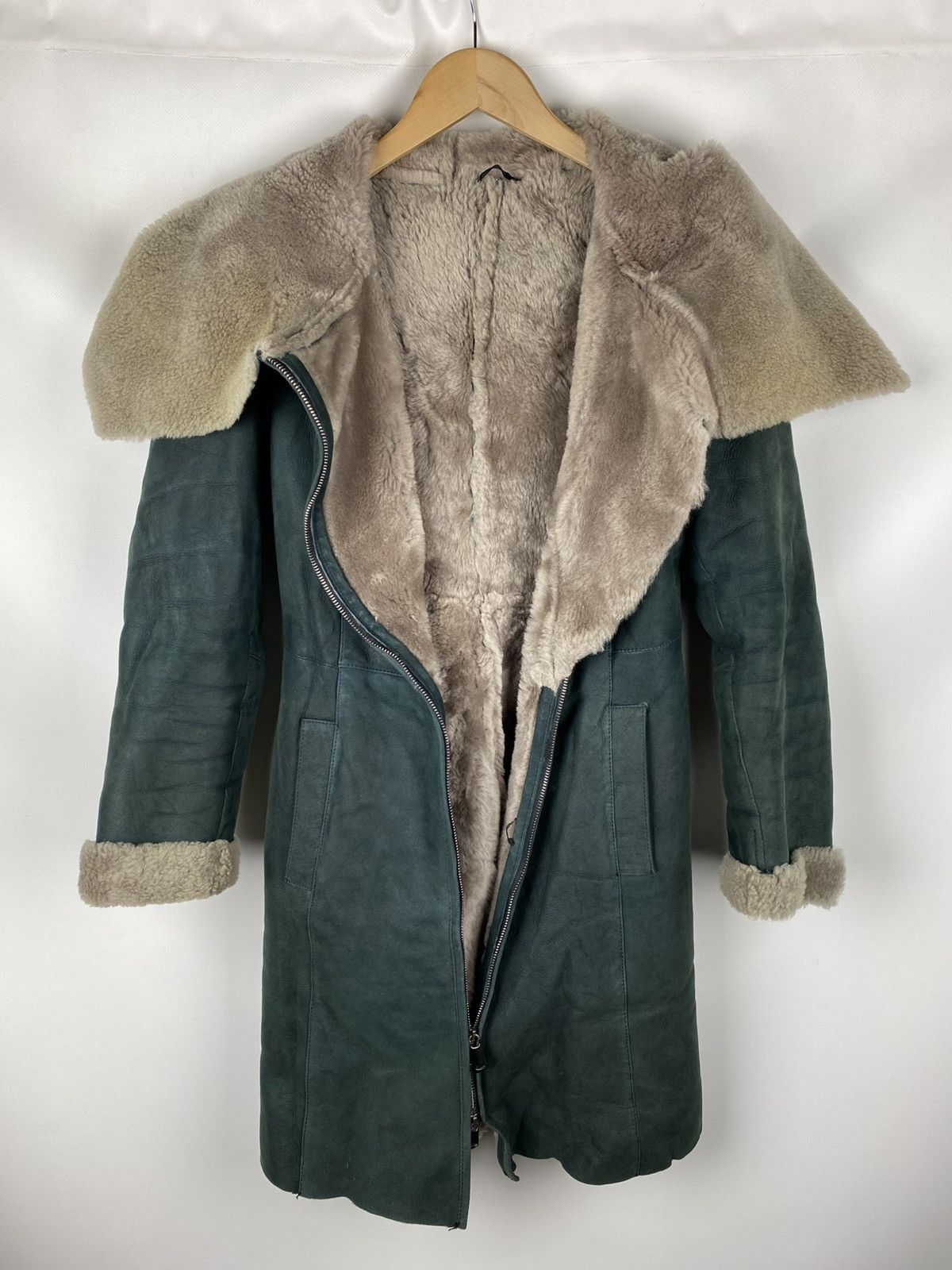 Vintage Vintage Avant-garde ladies shearling fur leather coat jacket Size S / US 4 / IT 40 - 17 Thumbnail