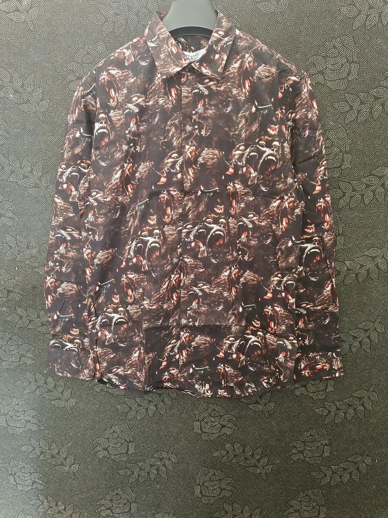 Givenchy Givenchy Autumn Pattern Printed Long Sleeve Shirt Size US M / EU 48-50 / 2 - 1 Thumbnail