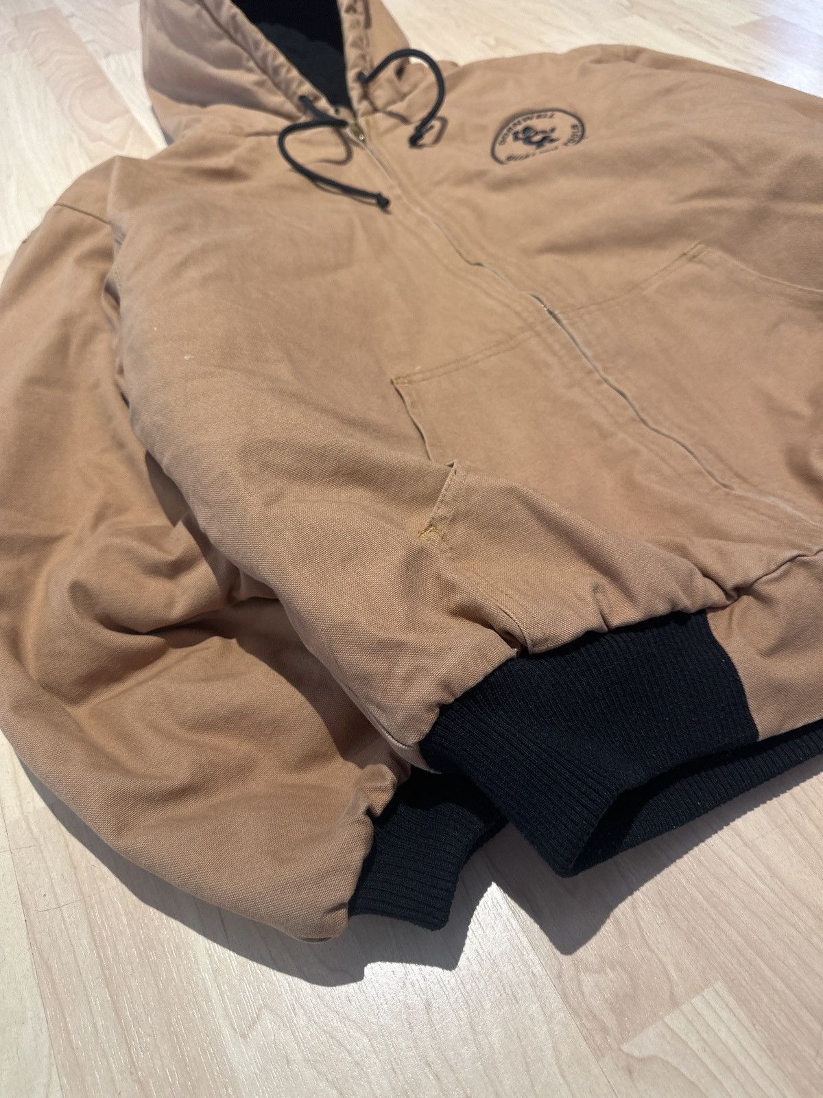 Carhartt × Vintage Vintage 90s y2k embroidered Carhartt Workwear Zipup Jacket Size US L / EU 52-54 / 3 - 3 Thumbnail
