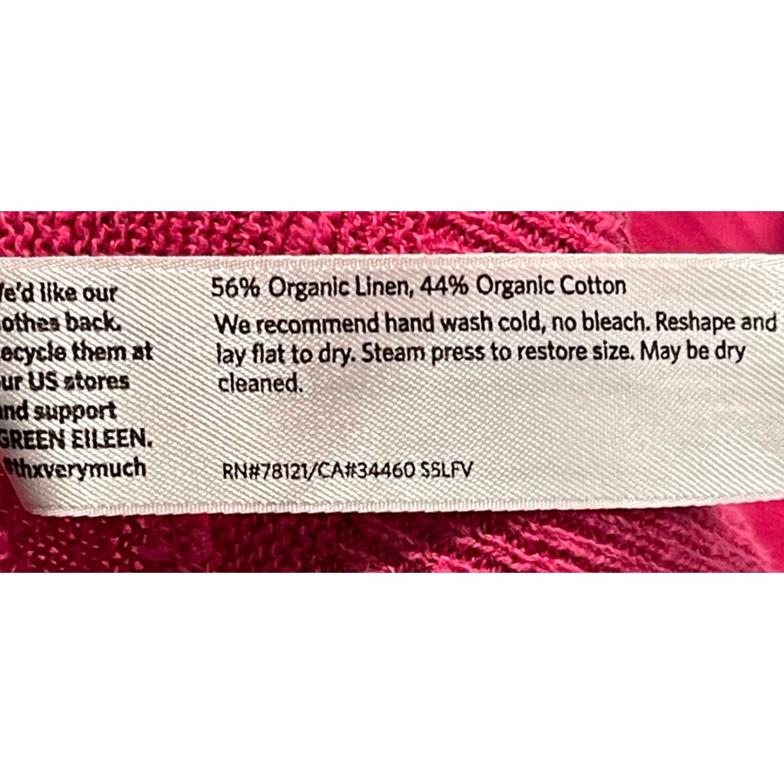 Eileen Fisher Eileen Fisher Top Pink Size Small Petite Knit Organic Linen Cotton Sweater Tunic Size S / US 4 / IT 40 - 5 Thumbnail