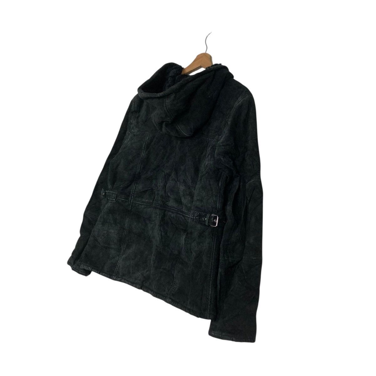 Japanese Brand 🔥VINTAGE LEATHER JACKET FUR BLANKET MAURICES ISSEY MIYAKE Size US M / EU 48-50 / 2 - 13 Thumbnail