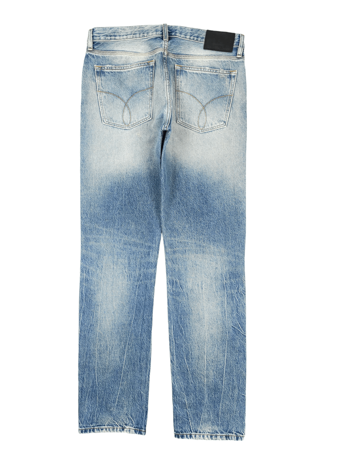 Calvin Klein × Japanese Brand 💎 Size 33/34 Calvin Klein Distressed Ripped Straight Jeans Size US 33 - 2 Thumbnail