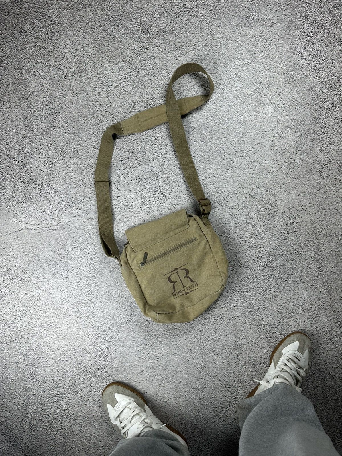 Japanese Brand Vintage Diesel Style Shoulder Bag Canvas Y2K Faded SK8 Size ONE SIZE - 2 Thumbnail