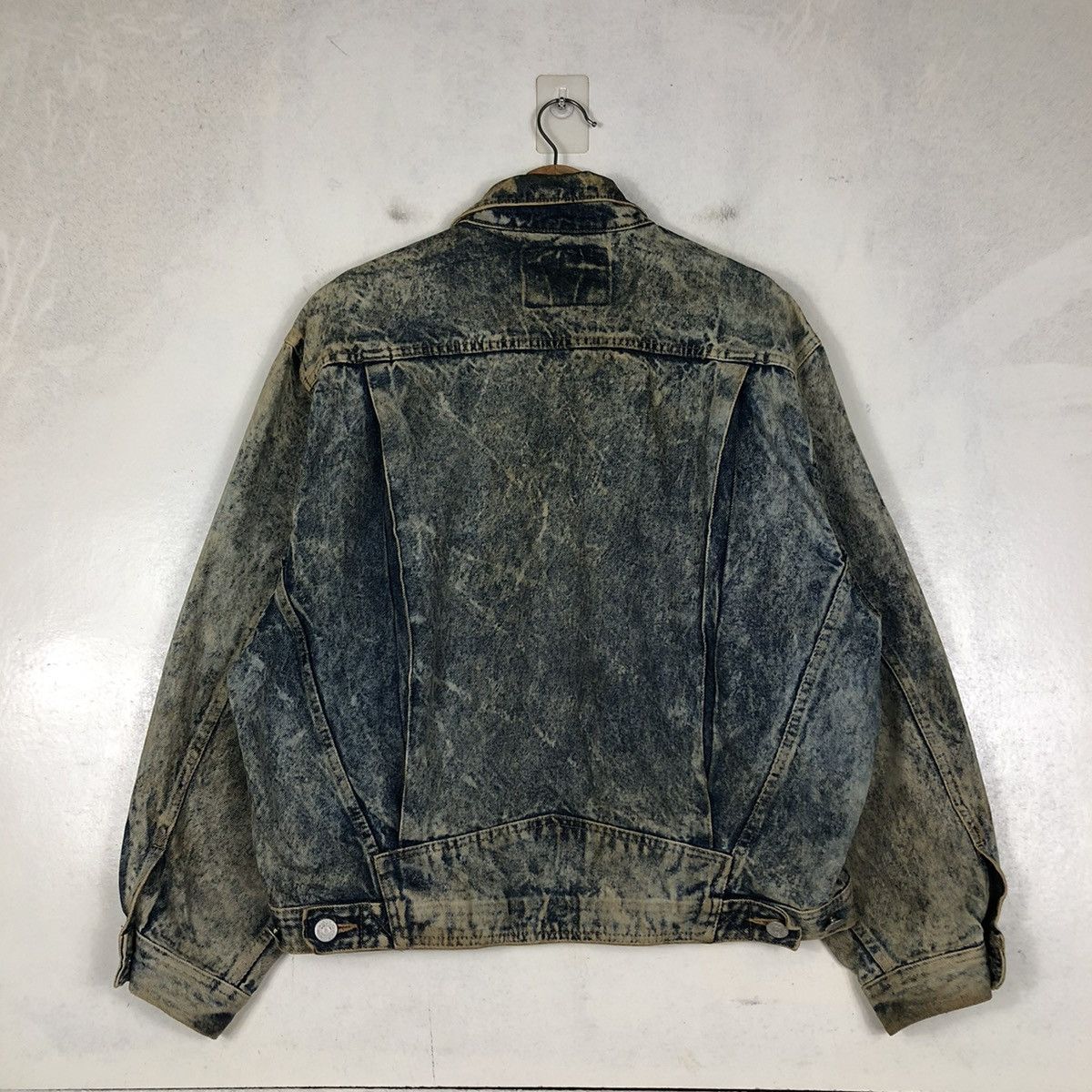Edwin 📌VINTAGE RUSTY BIKER DENIM JACKET TRUCKER EDWIN Size US L / EU 52-54 / 3 - 10 Thumbnail