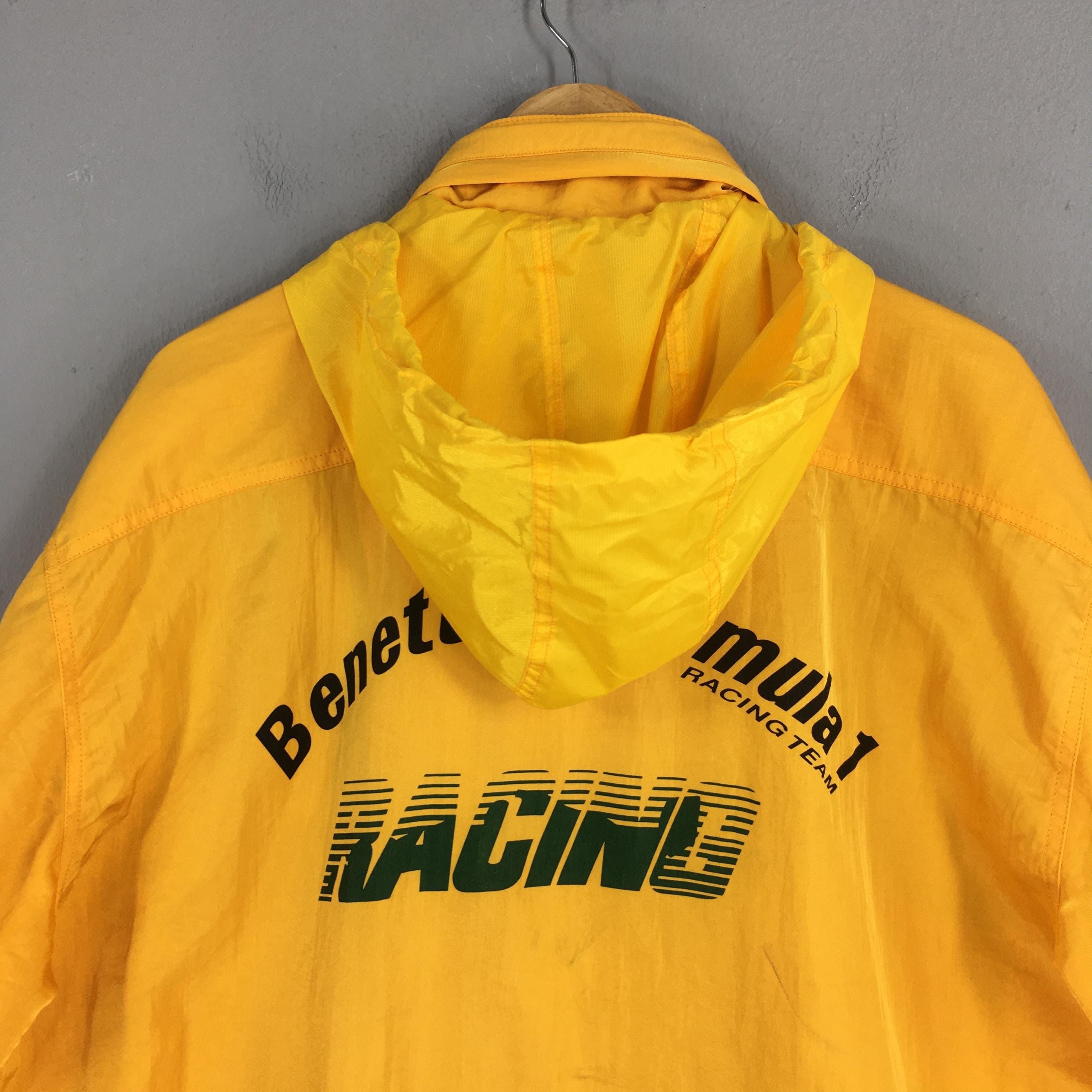 Benetton 90s Benetton Formula One Windbreaker Hoodie Jacket XLarge Size US XL / EU 56 / 4 - 8 Thumbnail
