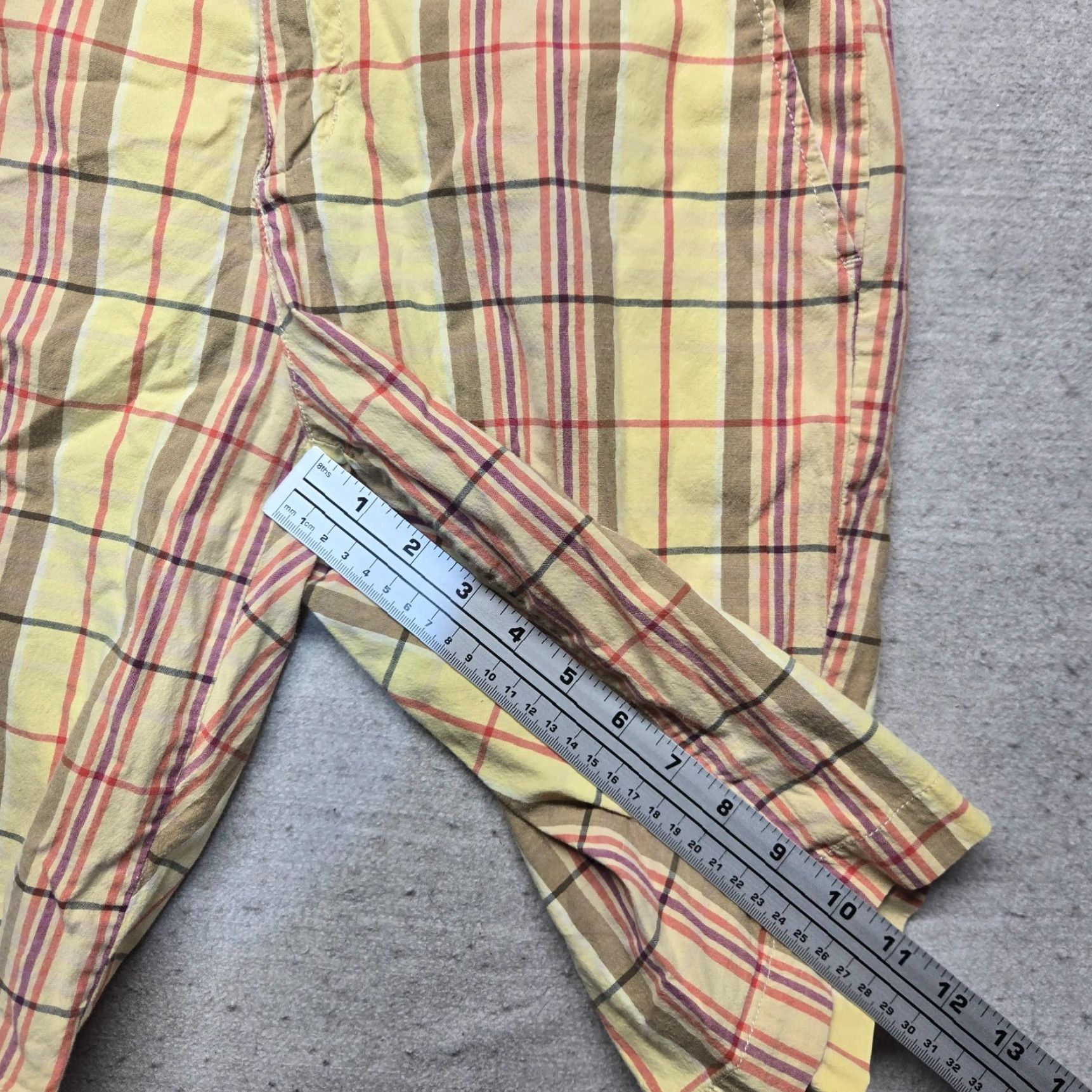 Gloria Vanderbilt GLORIA VANDERBILT Yellow Red Plaid Khaki Capri Pants Women’s Size 8 Size 30" / US 8 / IT 44 - 6 Thumbnail