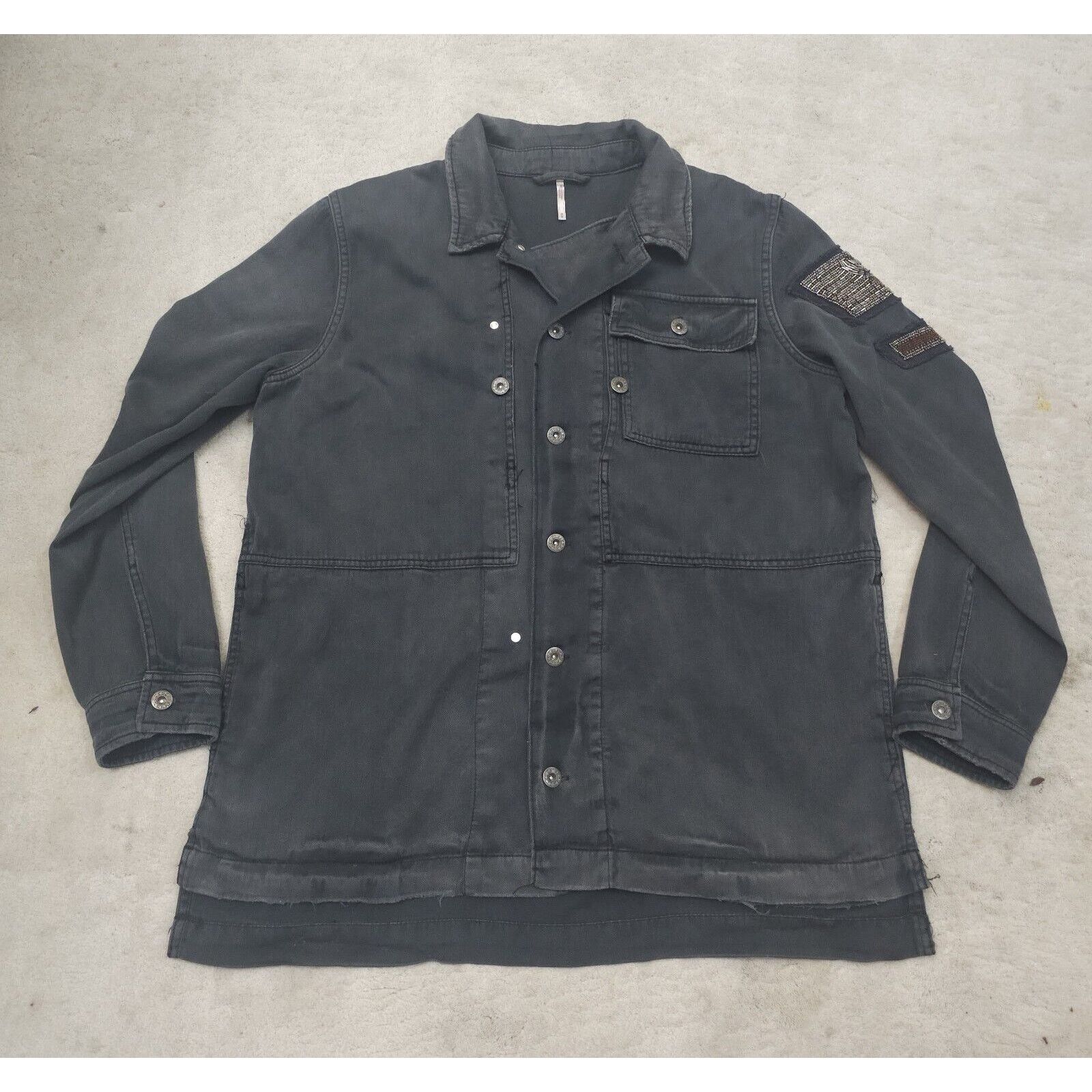 Free People Free People Embellished Military Utilitarian Jacket Eagle Size M / US 6-8 / IT 42-44 - 11 Thumbnail