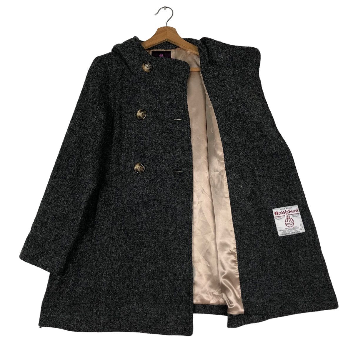 Harris Tweed 🔥VINTAGE WOOL JACKET HAND WOVEN HARRIS TWEED Size US M / EU 48-50 / 2 - 12 Thumbnail