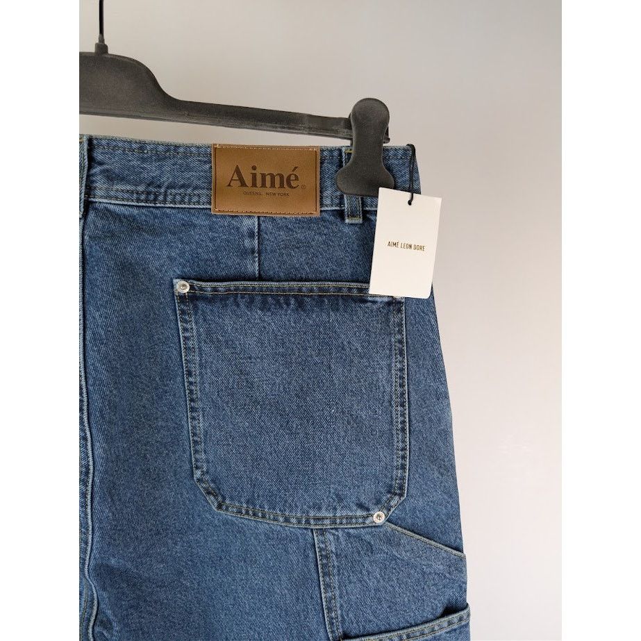 Aime Leon Dore o1rshd1 Denim Carpenter Pants in Mid Wash Size US 36 / EU 52 - 14 Thumbnail