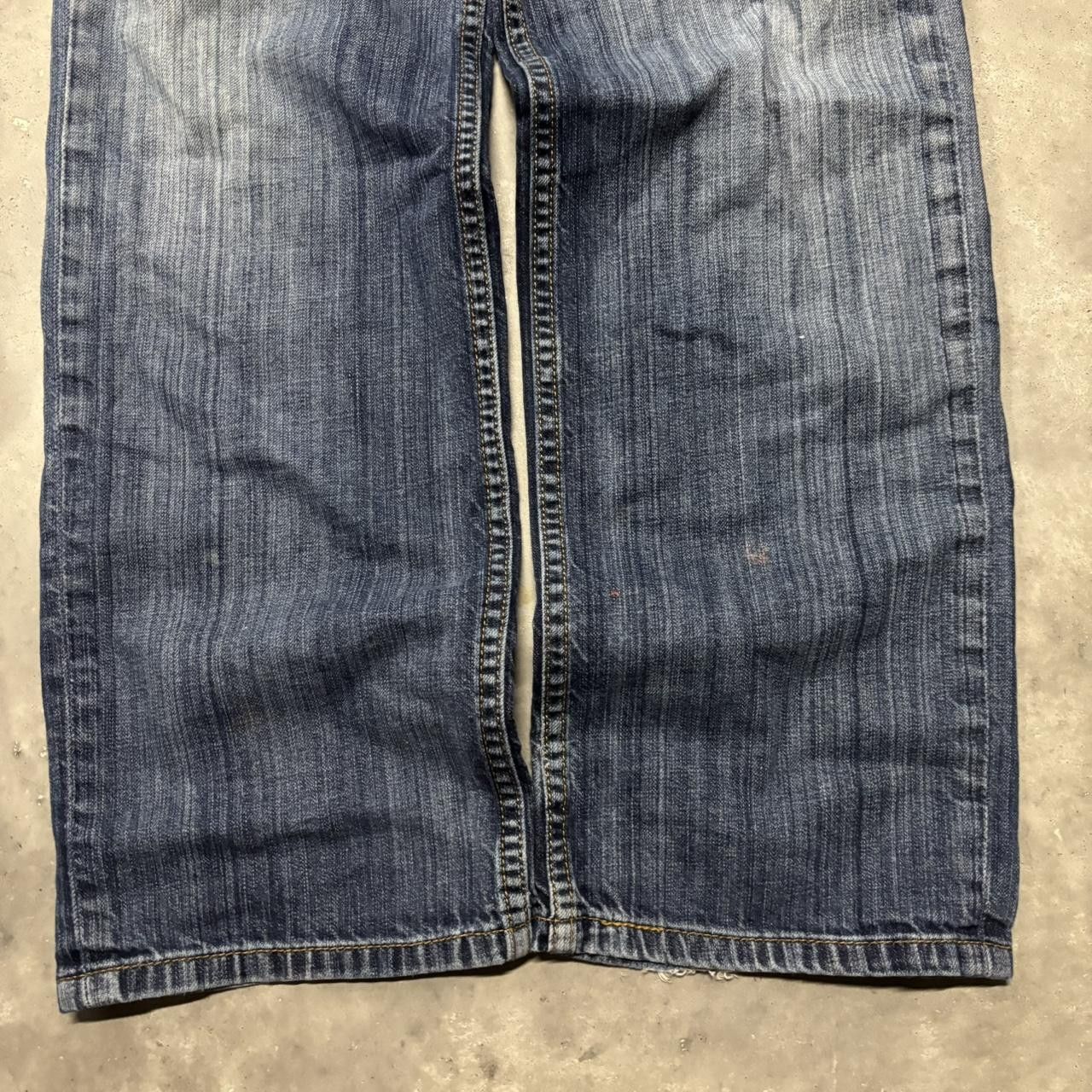 Levi's × Vintage Crazy Vintage Y2K/2000s Grunge Faded Dark Wash Levis Denim Jeans! Size US 32 / EU 48 - 6 Thumbnail