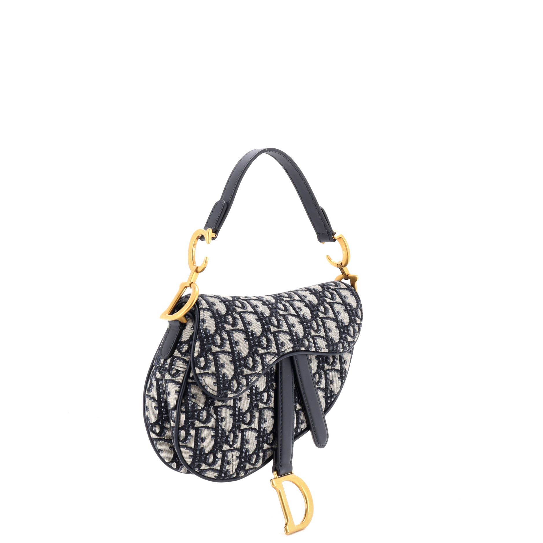 Dior Saddle Handbag Oblique Canvas Mini Size ONE SIZE - 1 Thumbnail