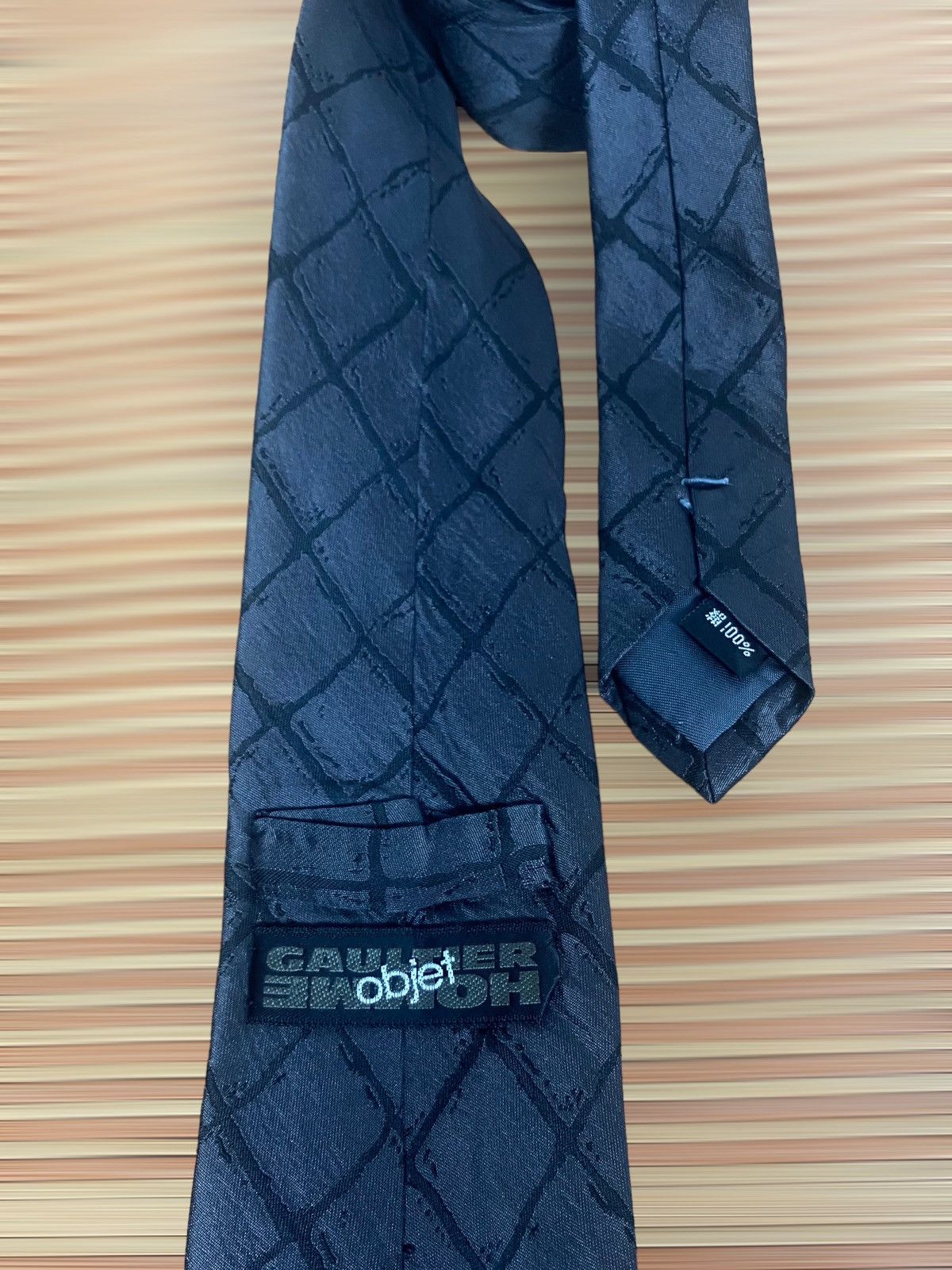 Jean Paul Gaultier Rare‼️ Vintage Jean Paul Gaultier Objet Homme Neck Tie Size ONE SIZE - 5 Thumbnail