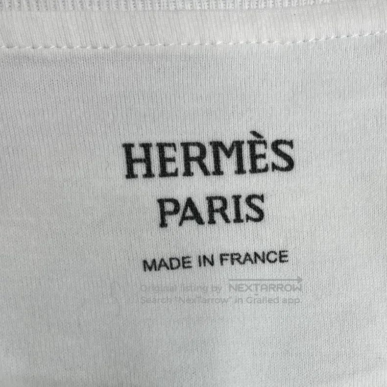 Hermes Hermes Crew neck letter print short-sleeve Size XS / US 0-2 / IT 36-38 - 4 Thumbnail