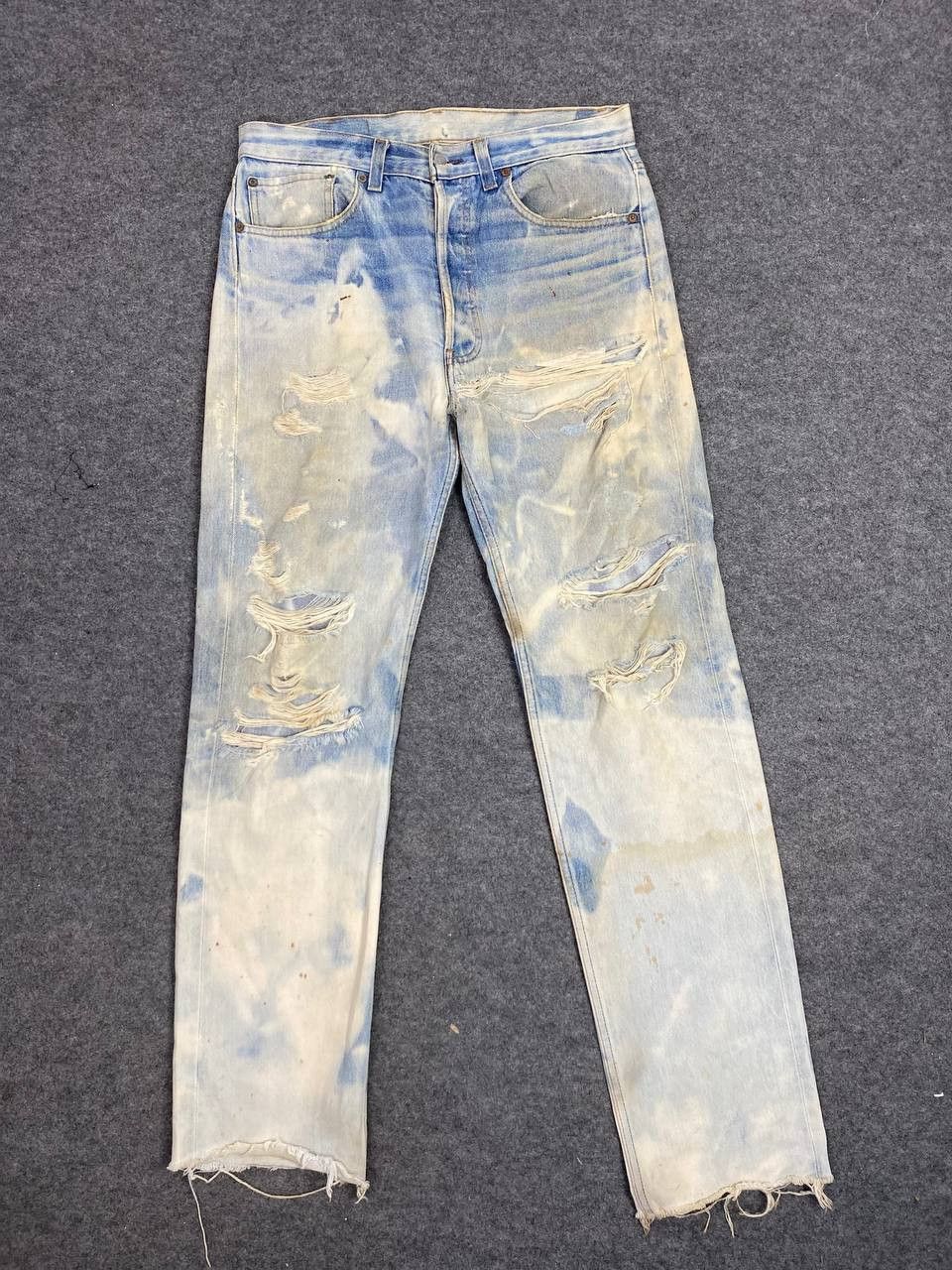 Levi's vintage levis 501 acid wash distressed denim nice design Size US 34 / EU 50 - 10 Thumbnail