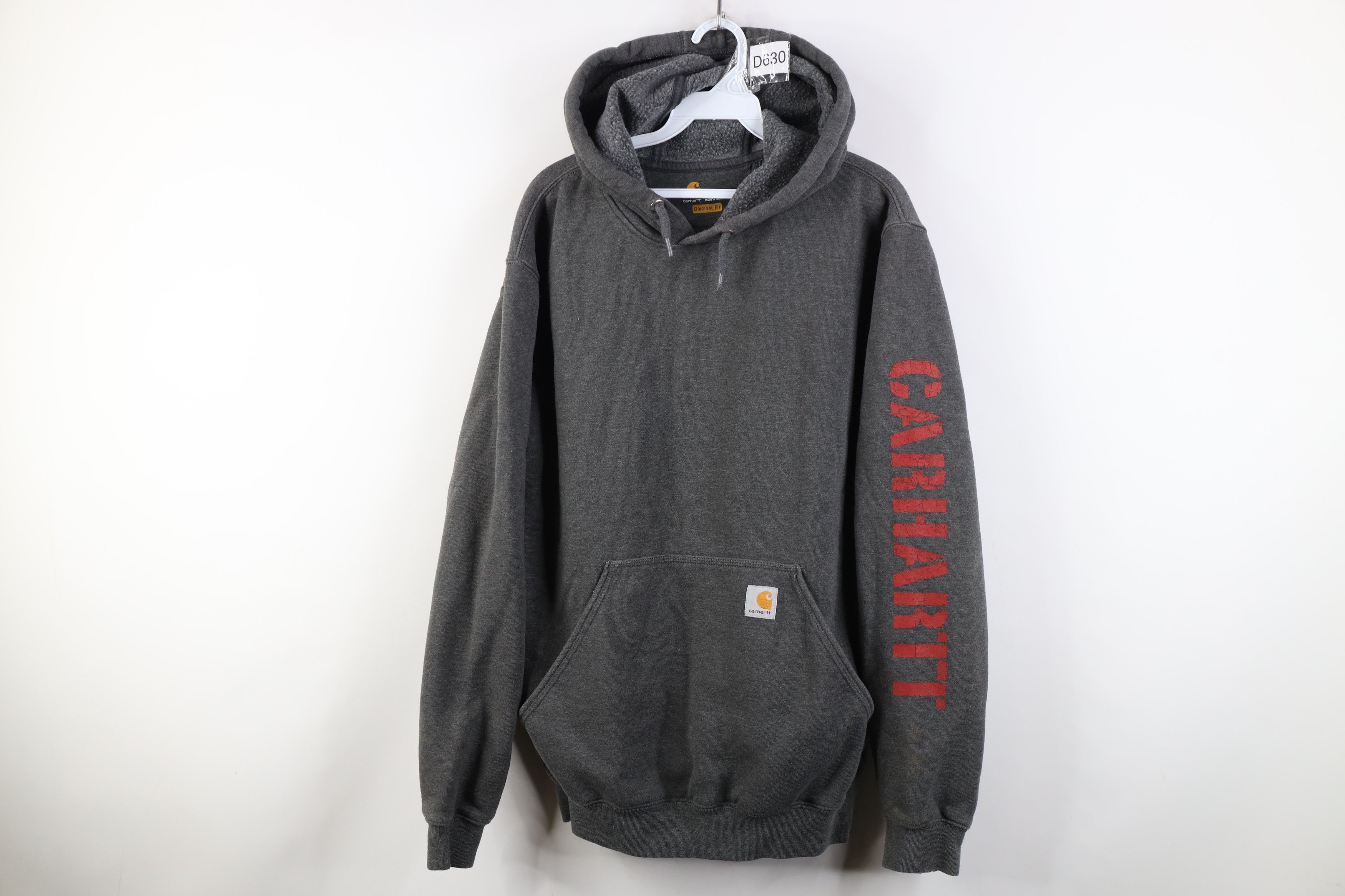 Carhartt Vintage Y2K Carhartt Spell Out Heavyweight Hoodie Sweatshirt Size US S / EU 44-46 / 1 - 1 Thumbnail