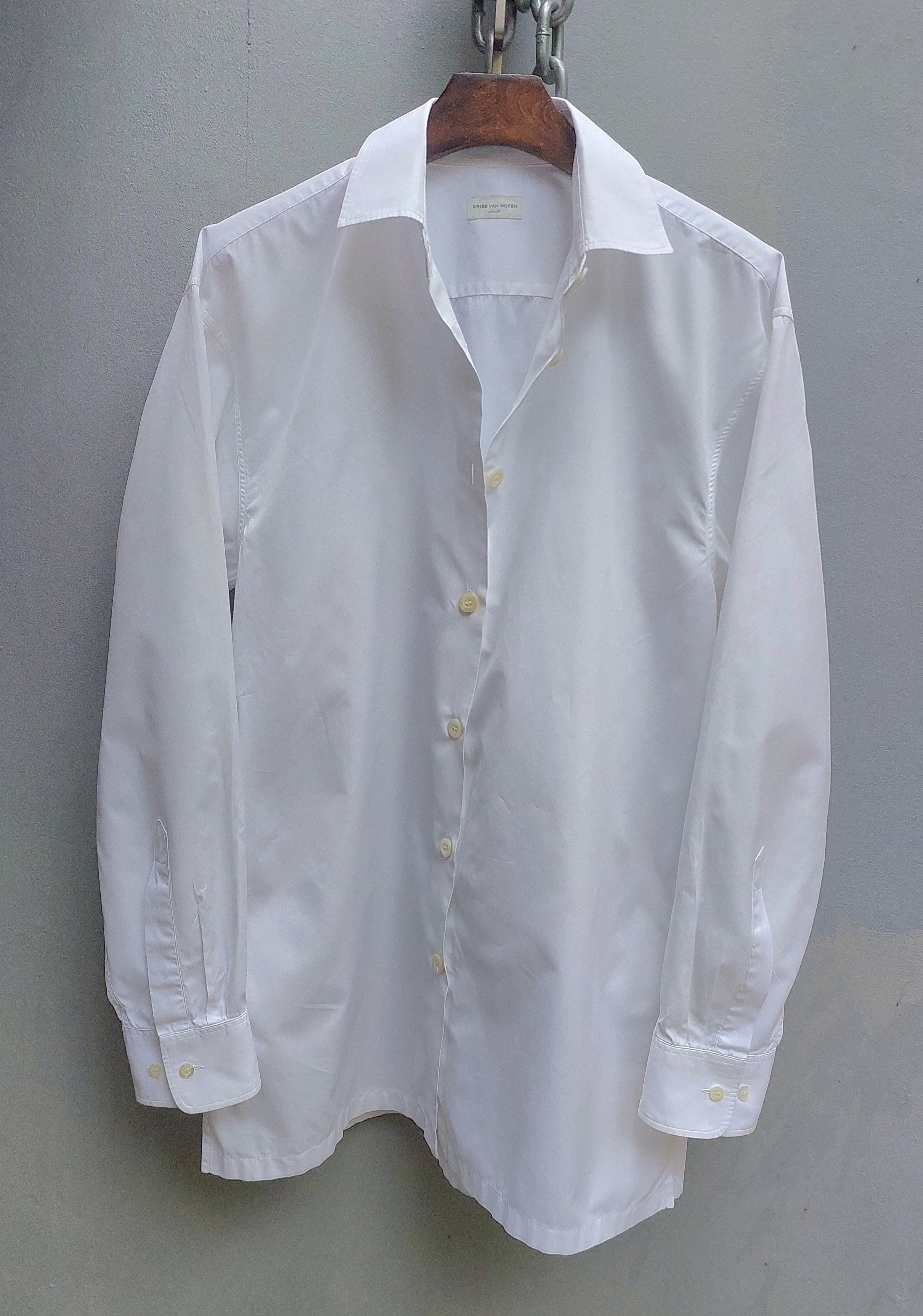 Dries Van Noten Dries Van Noten White Oversized Long Sleeve Shirt Size S / US 4 / IT 40 - 4 Thumbnail