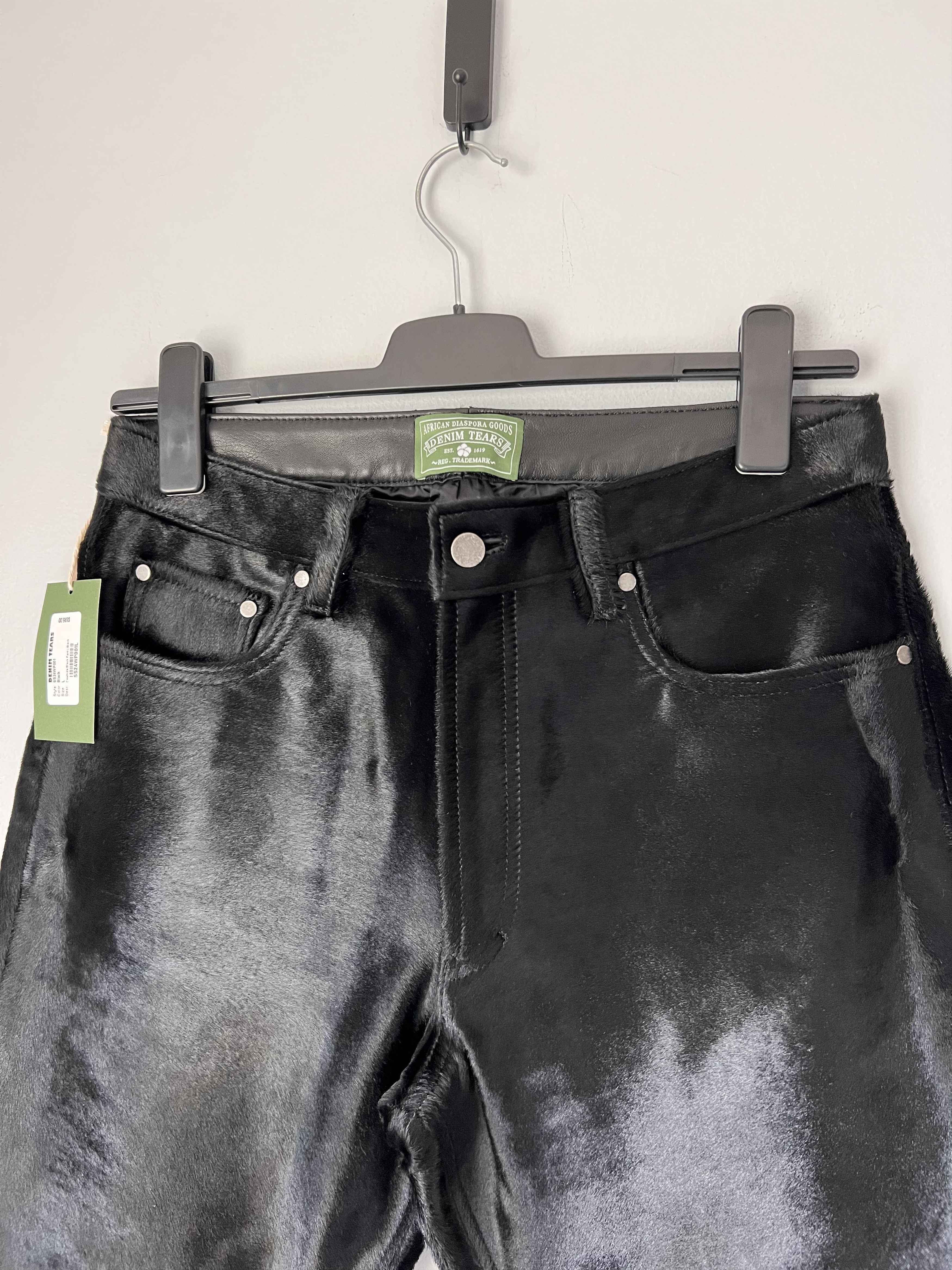DENIM TEARS Denim Tears Genuine Calf Hair Pants in Black Size US 32 / EU 48 - 2 Thumbnail