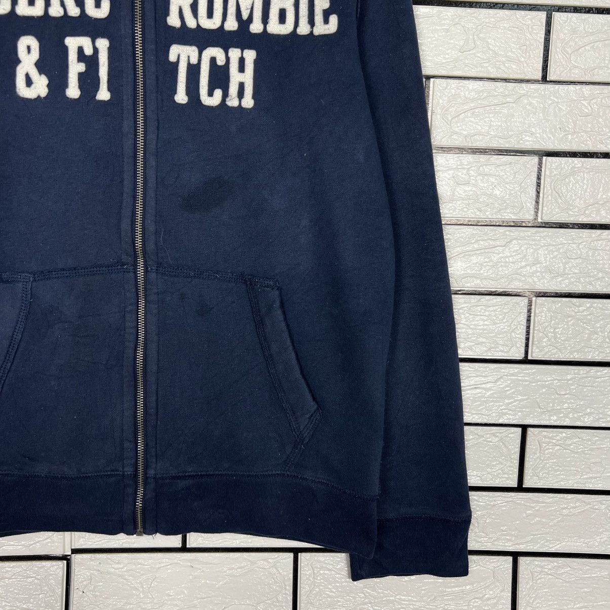 Abercrombie & Fitch ABERCROMBIE & FITCH Big Logo Zipper Hoodies #4186-C191 Size US S / EU 44-46 / 1 - 6 Thumbnail