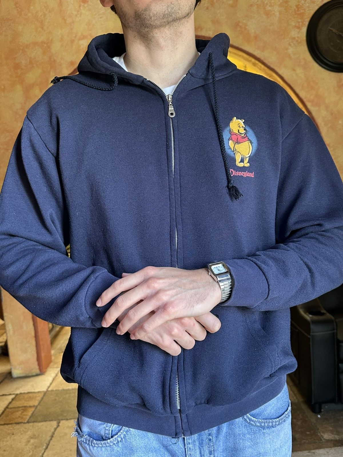 Vintage 🍯 vintage 90s Winnie the Pooh Disneyland zip up Size US L / EU 52-54 / 3 - 5 Thumbnail