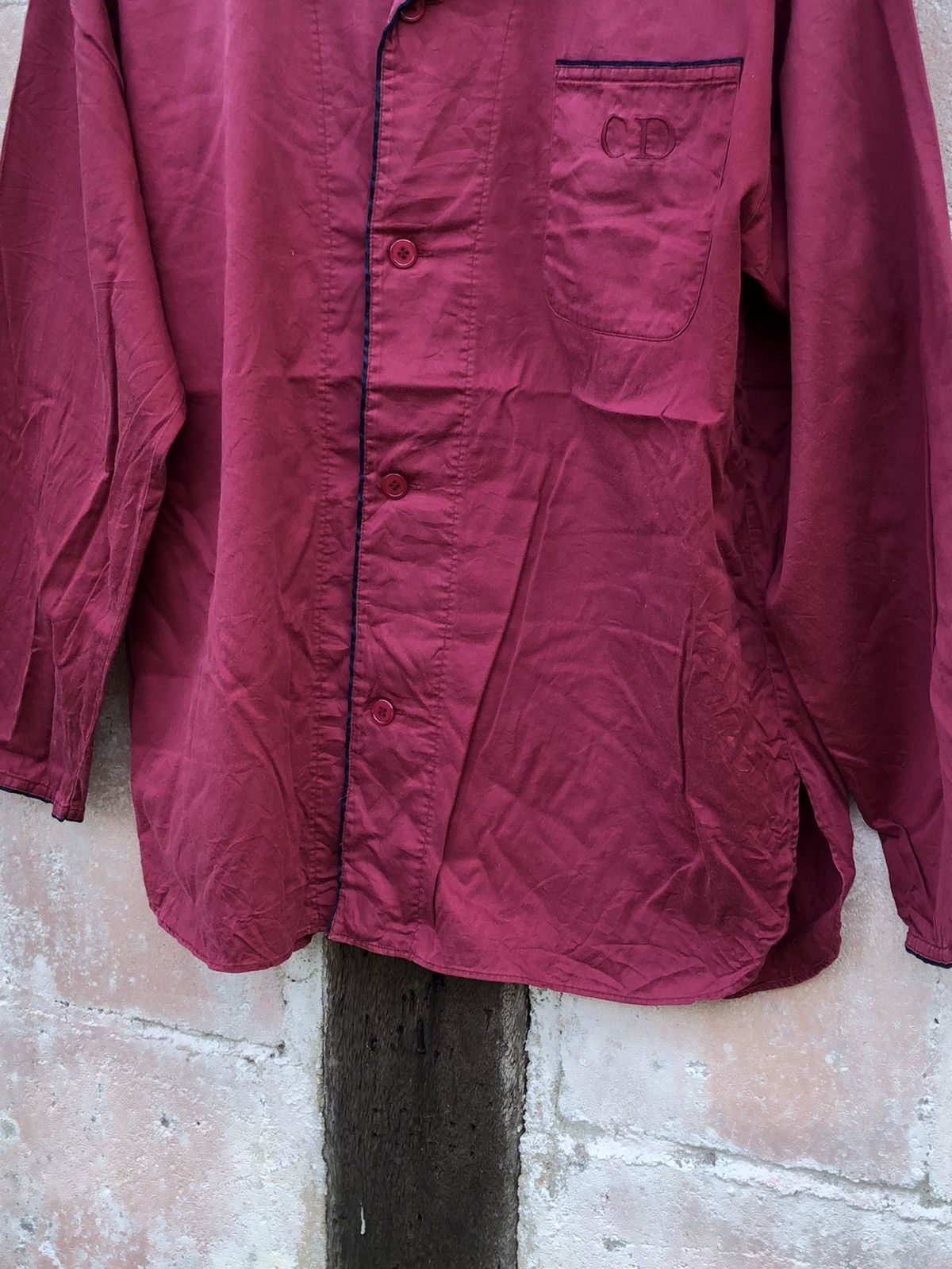 Christian Dior Monsieur Sleeping Shirt Christian Dior Red Color Size US M / EU 48-50 / 2 - 5 Thumbnail