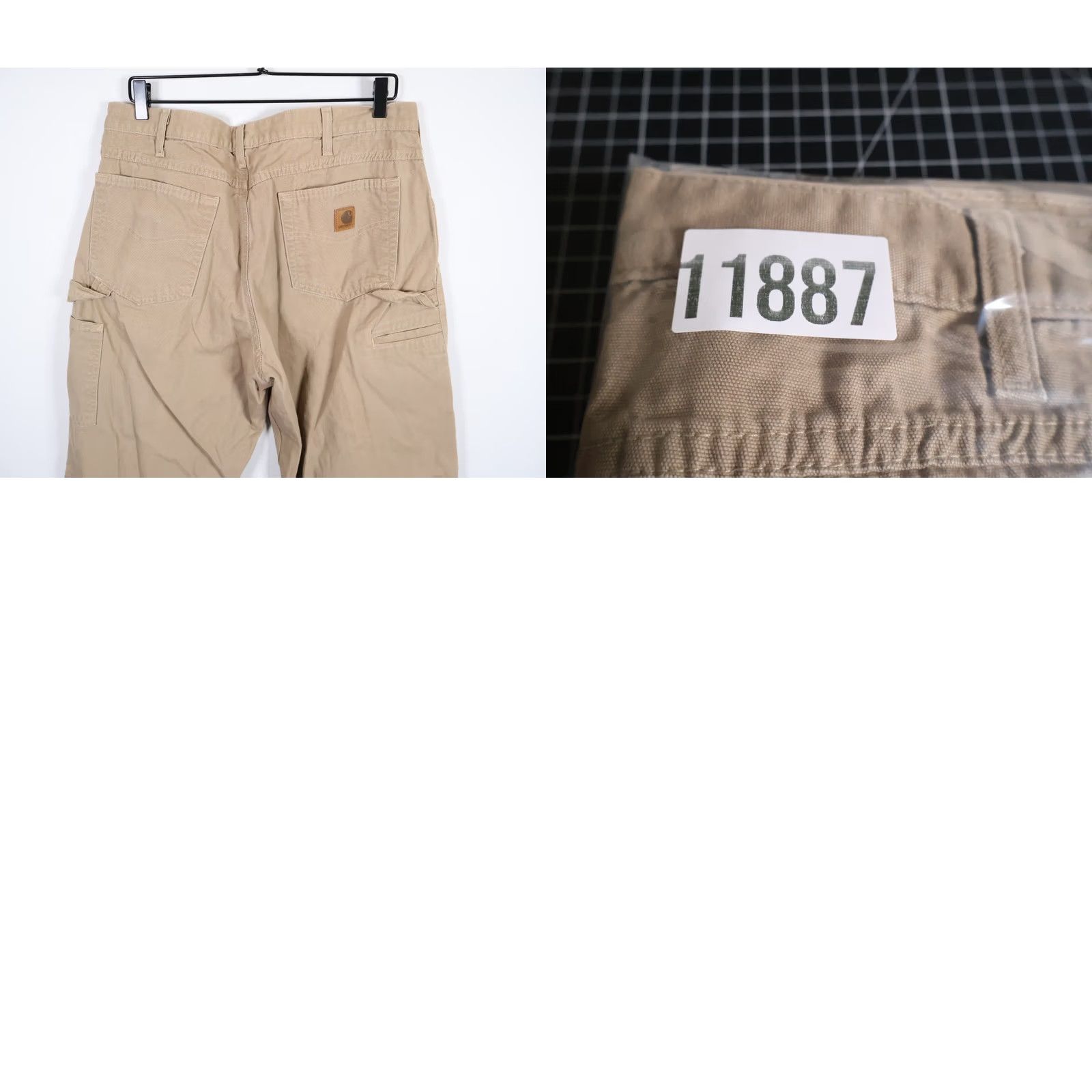 Carhartt Carhartt Carpenter Pants Men's 34 x 33 Loose Canvas Beige B159 GKH (36/34 Tag) Size US 34 / EU 50 - 9 Thumbnail