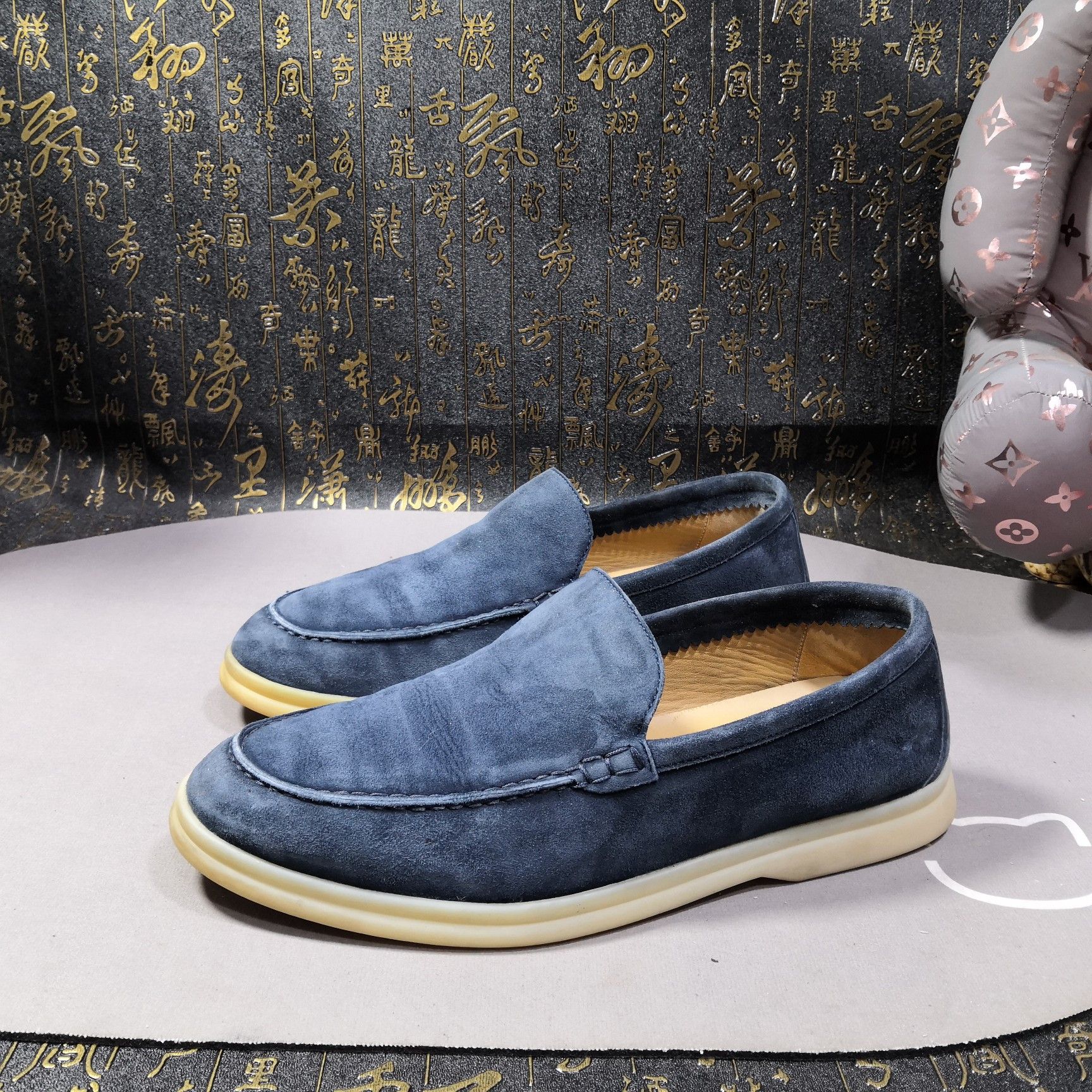 Loro Piana Loro Piana Summer Walk Suede Slip Ons Size 38 Size US 5.5 / EU 38 - 1 Thumbnail
