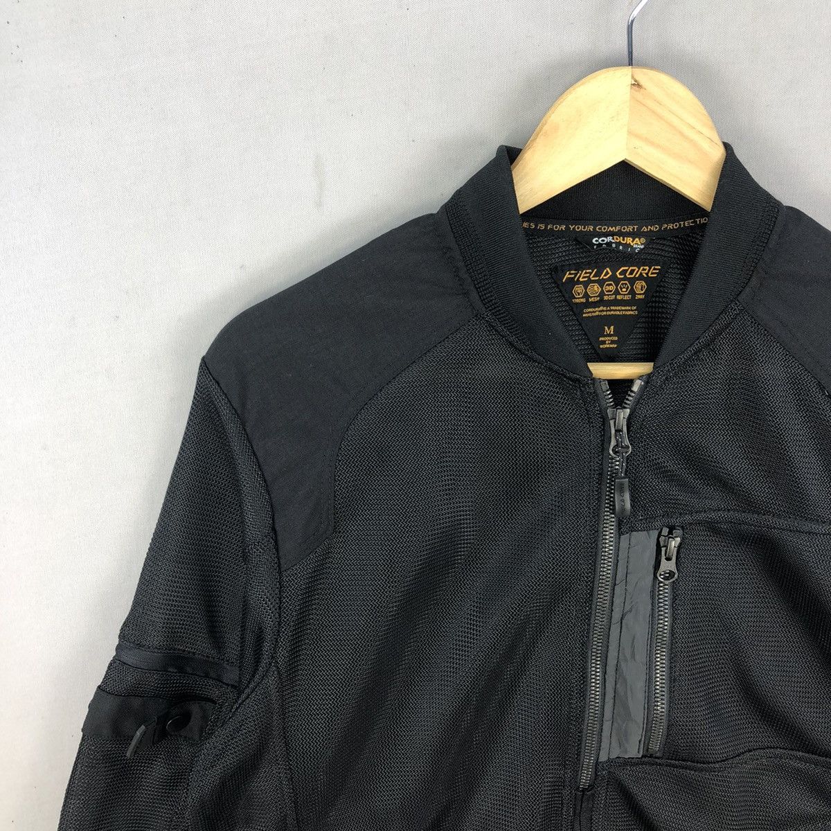 Japanese Brand Fieldcore Codura Zipper Mesh Jacket Rick Owen CDG Undercover Size US S / EU 44-46 / 1 - 2 Thumbnail