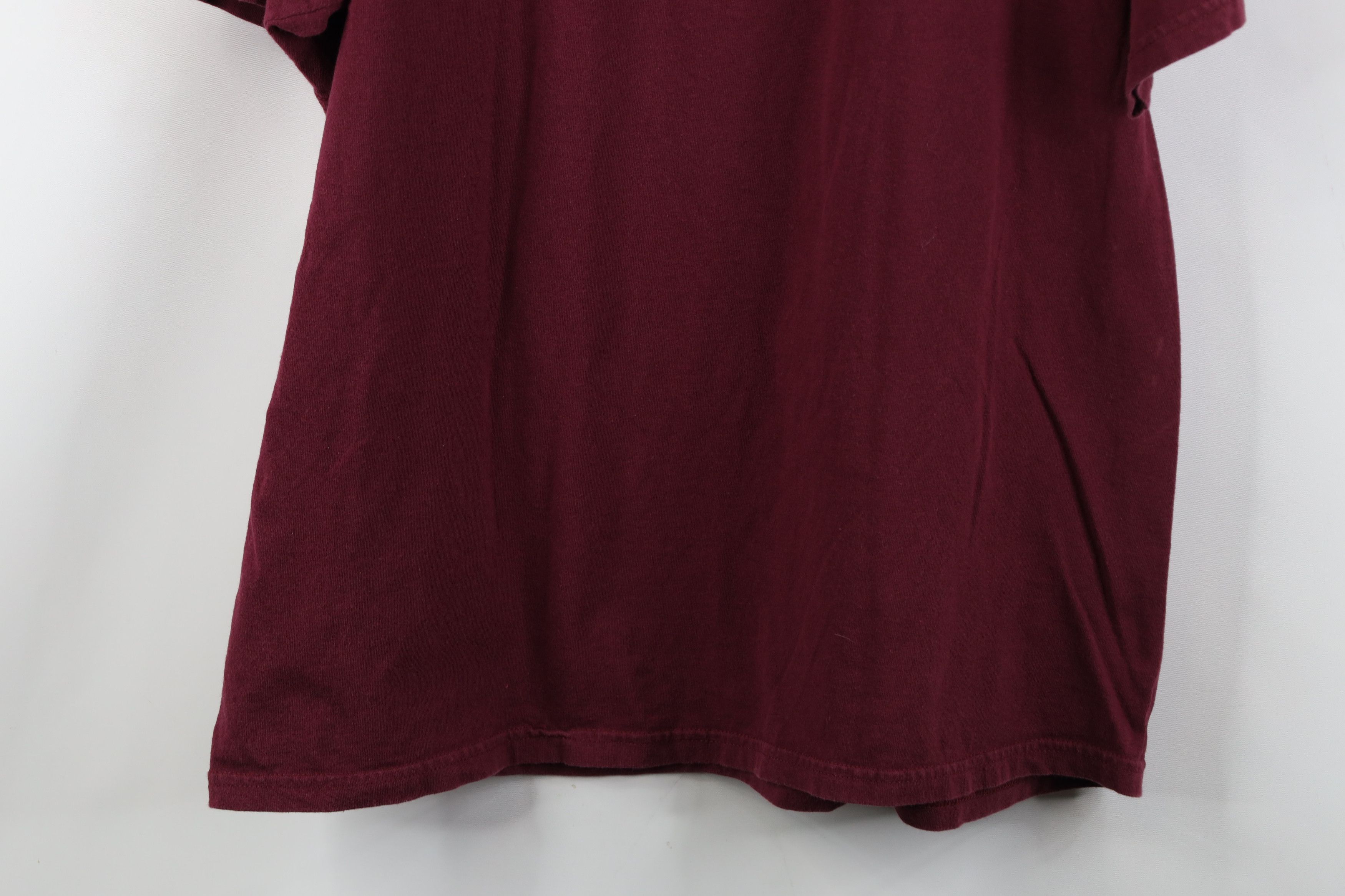 Vintage Vintage 90s Y2K Streetwear Skateboarding T-Shirt Maroon Size US XL / EU 56 / 4 - 16 Thumbnail