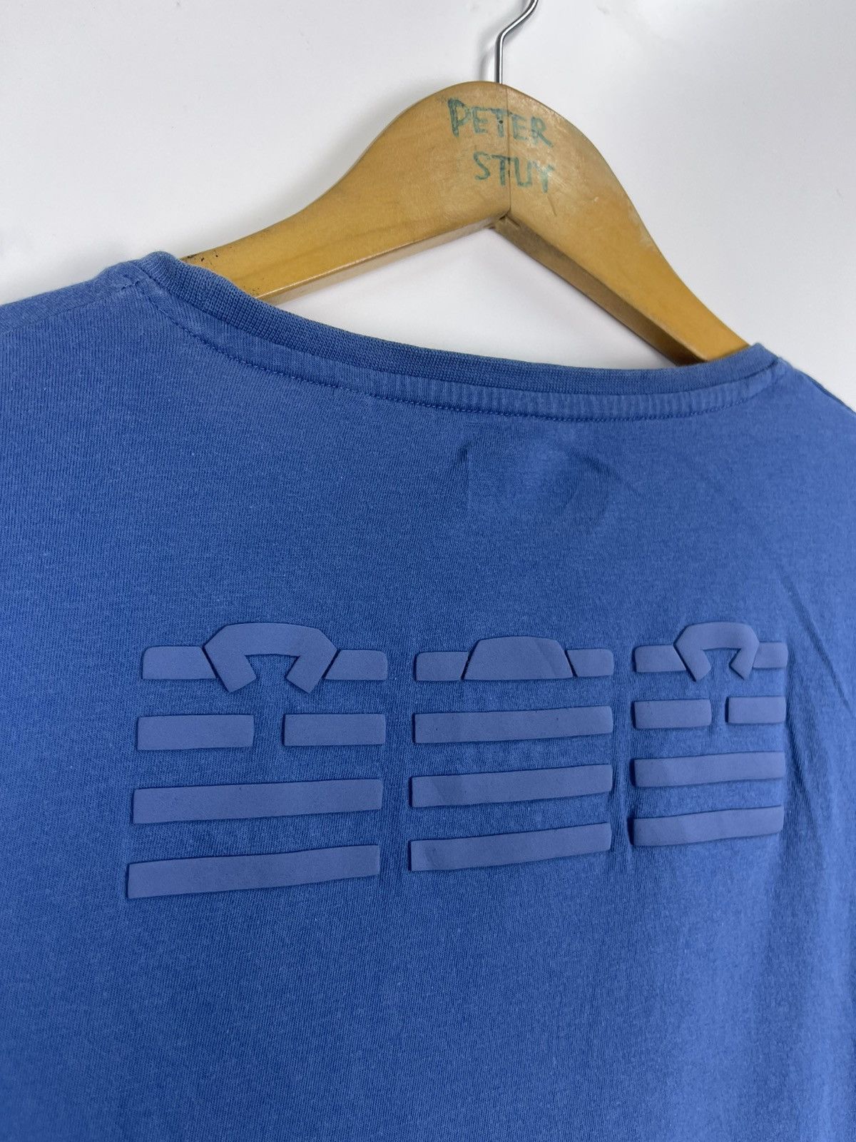 Designer Serge Blanco Blue Tee Size US L / EU 52-54 / 3 - 4 Thumbnail
