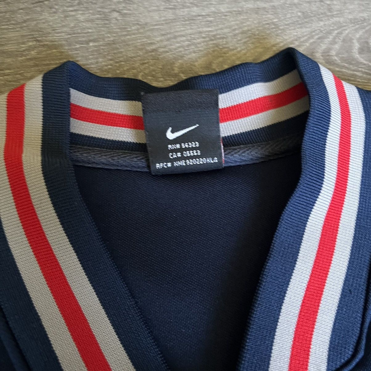 NBA × Nike × Vintage Vintage Nike New Jersey Nets Throwback Warm Up Jersey 1980 Size US XXL / EU 58 / 5 - 6 Thumbnail