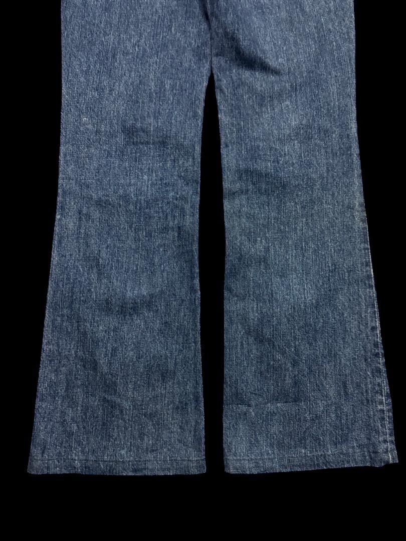Levi's FLARED 90s Levi’s Bell Bottom Mudwash Distressed Denim Jean Size US 28 / EU 44 - 19 Thumbnail