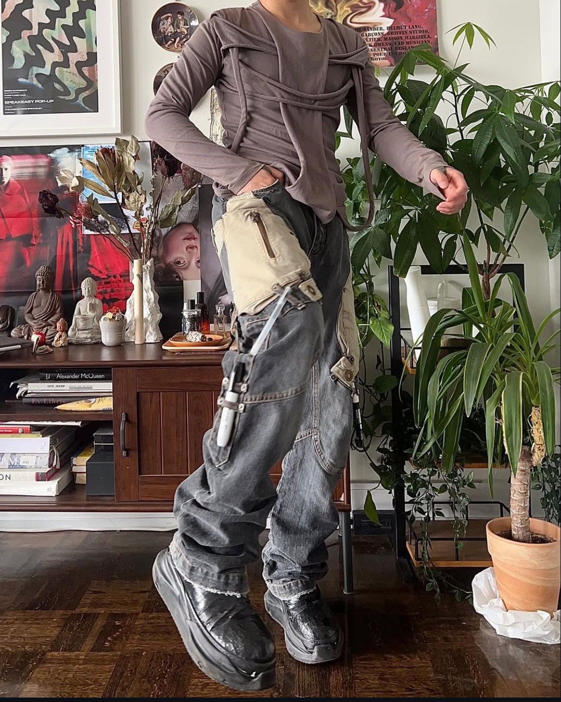 Japanese Brand 00’s Hard Soda Utility Cargo Pants Size US 30 / EU 46 - 7 Thumbnail